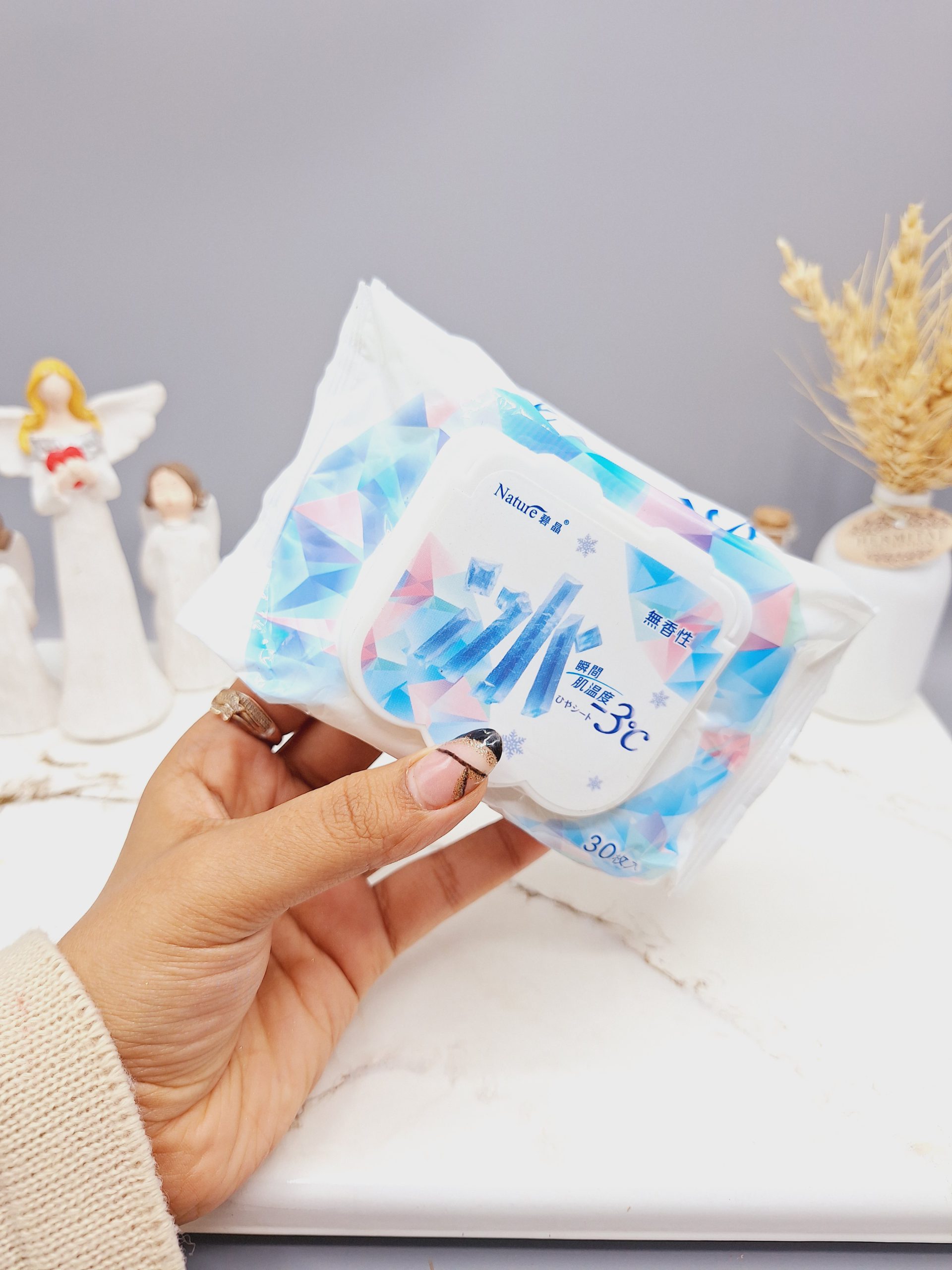 دستمال مرطوب 30 عددی کاربردی خنک و یخی کد 0768