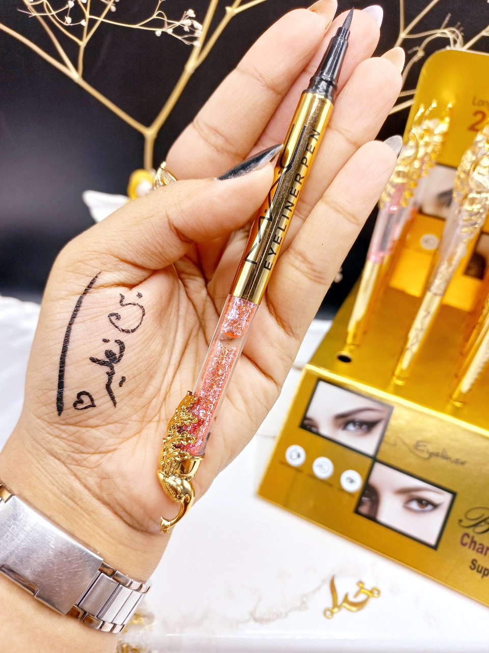 خط چشم ماژیکی ضد آب طرح طاووس آکواریومی کد K815