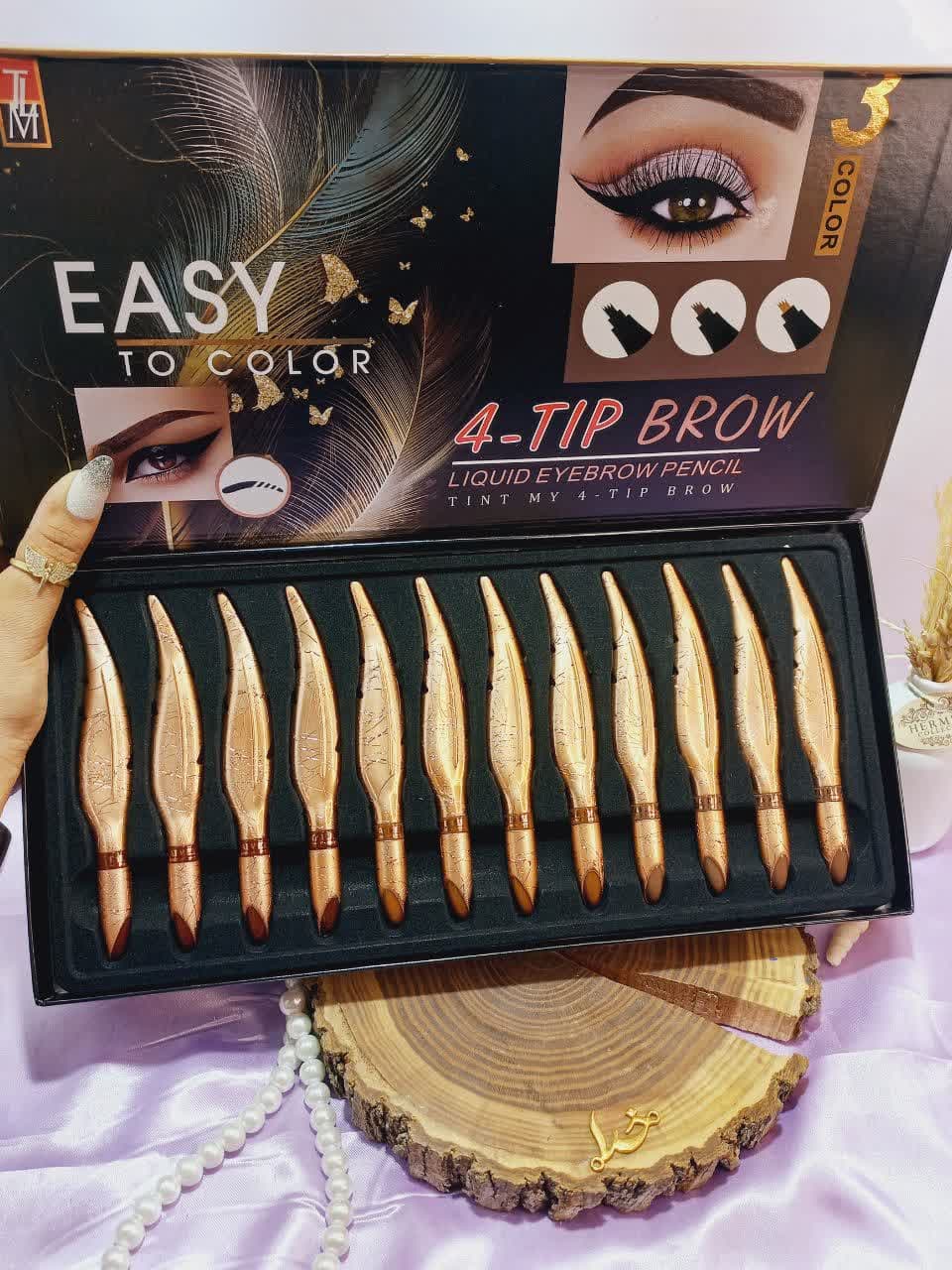 هاشور ابرو 4 خط شکل پر از برند معروف تایلامی TAILAIMEI کد E079