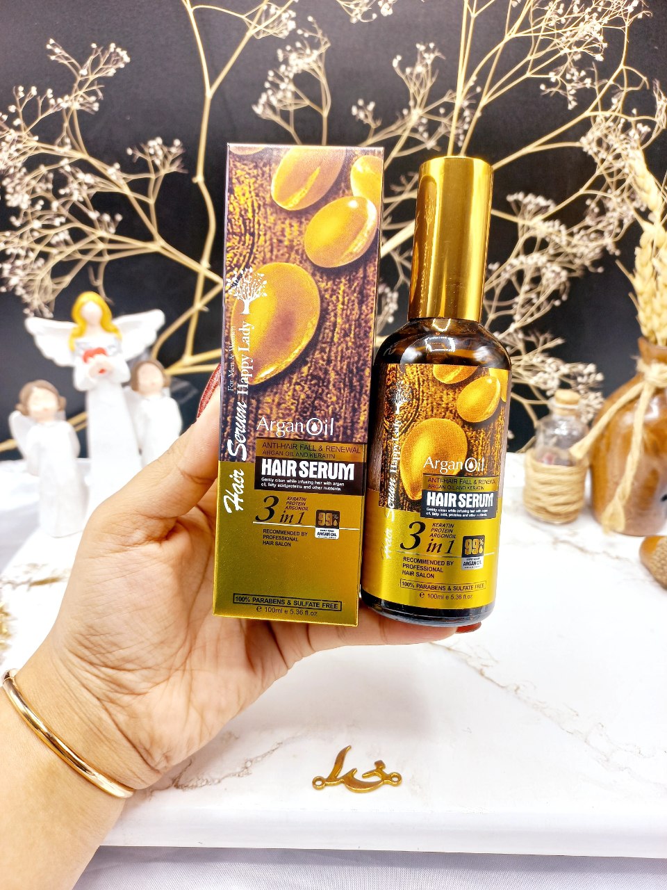 سرم مو آرگان اسلواکی برند هپی لیدی HAPPY LADY کد HL_218 اصلی