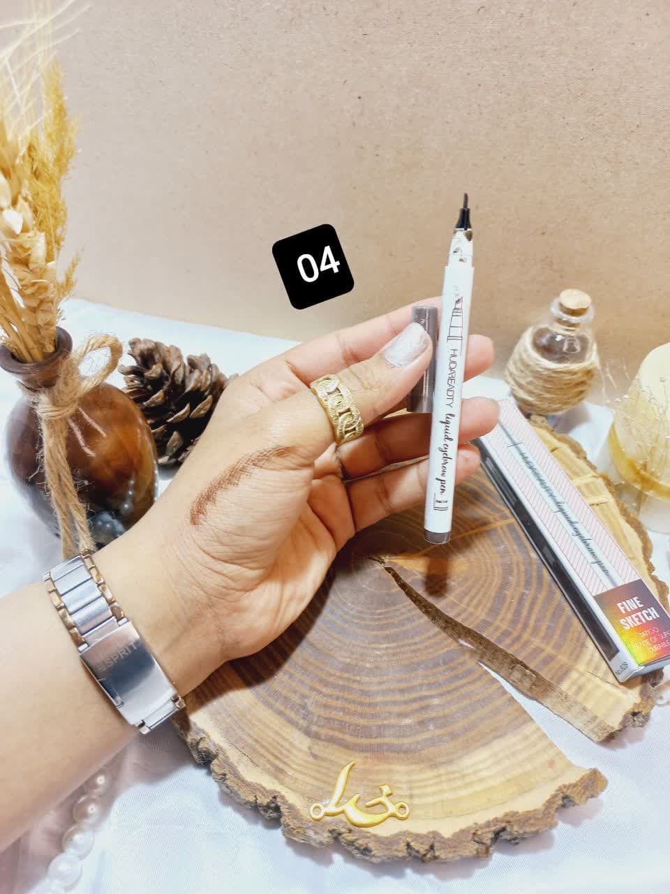 هاشور ابرو 4 خطی شماره 04 هدی بیوتی Huda beauty کد 828
