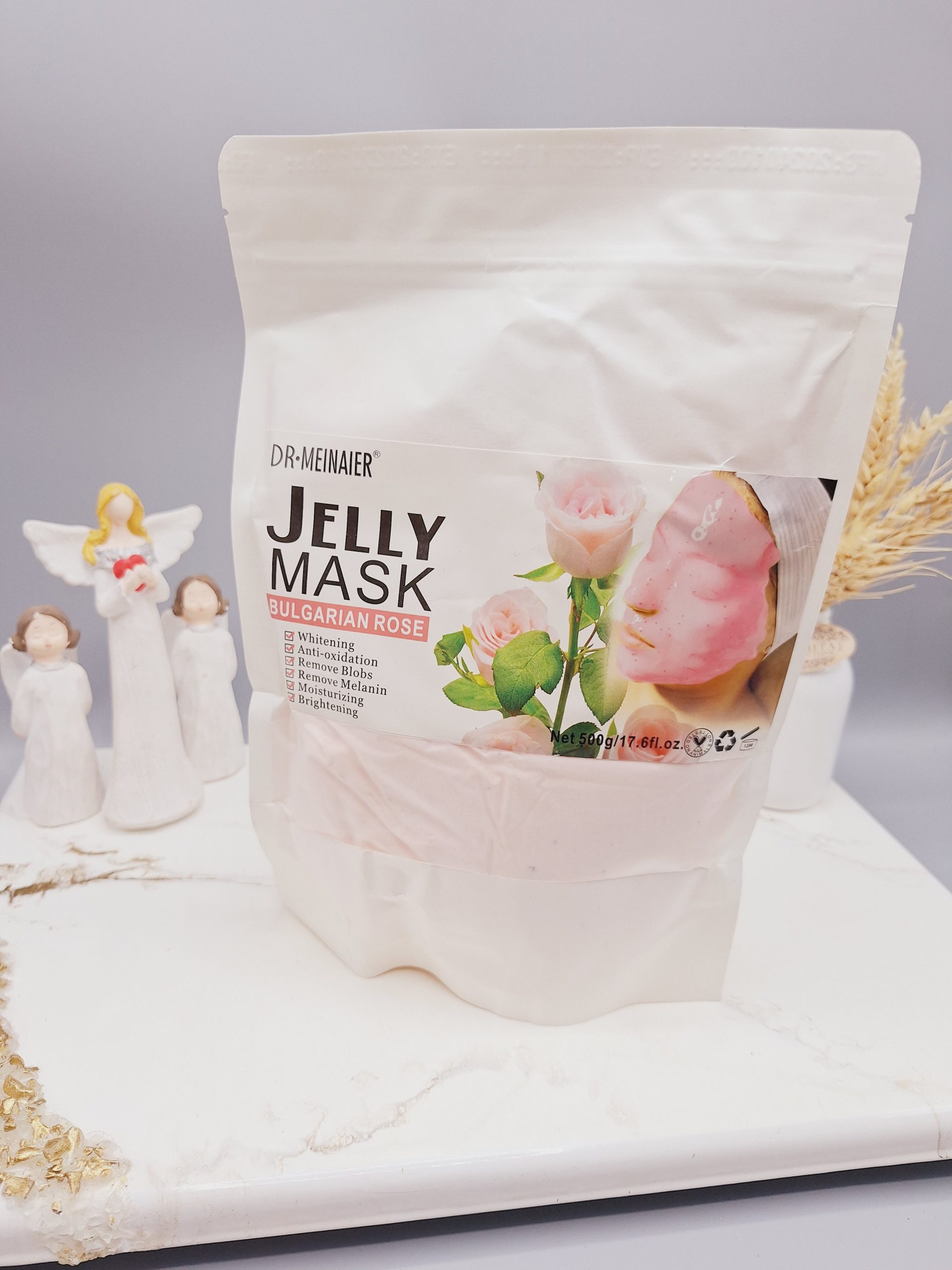 ماسک هیدروژلی گل رز بلغاری دکتر مینایر Dr.Meinaier حجم 500 گرم کد NO.:220721-9