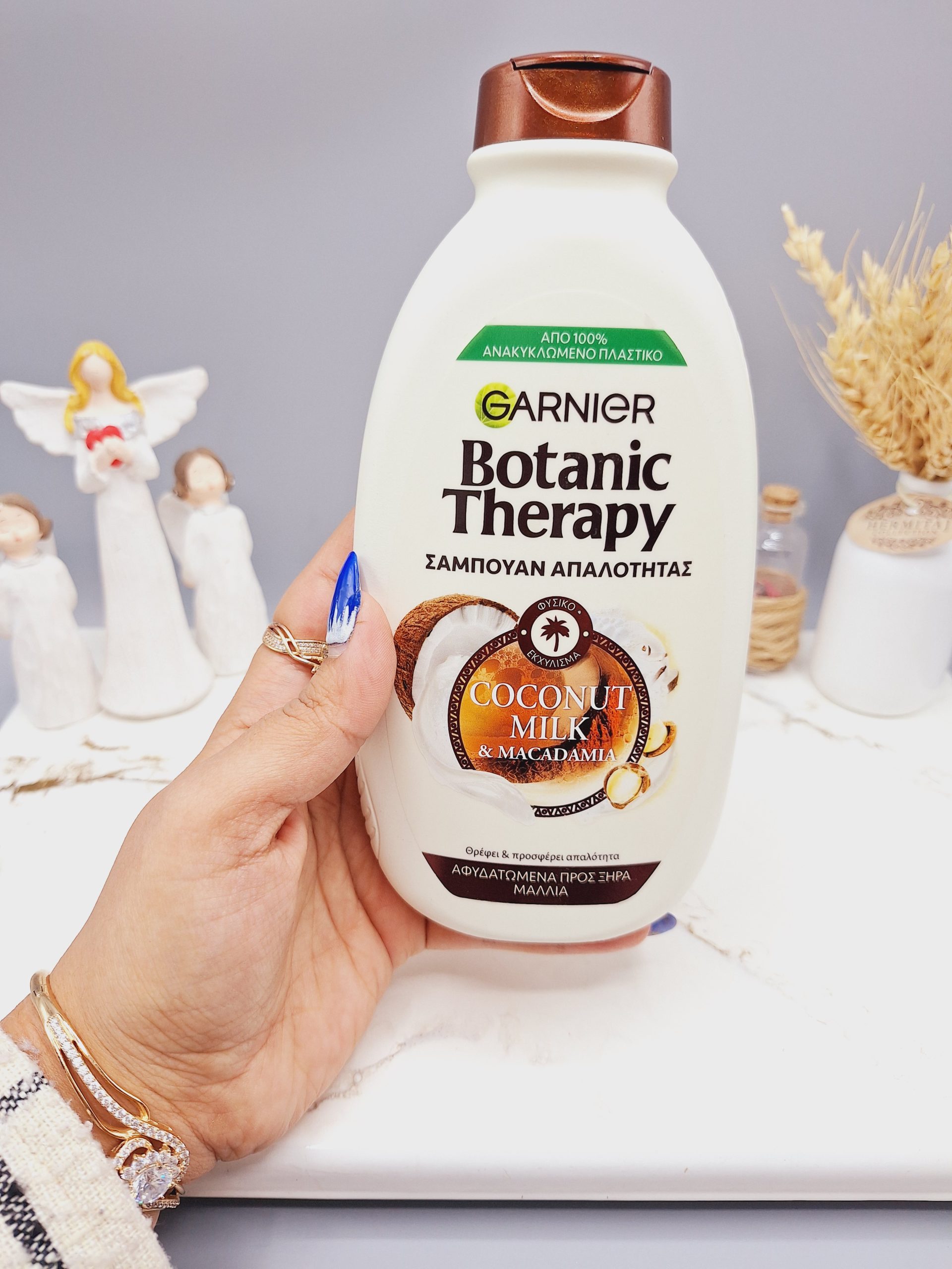 شامپو تغدیه کننده و نرم کننده با شیر نارگیل و ماکادمیا برند گارنیر اصلی حجم 400 میل کد