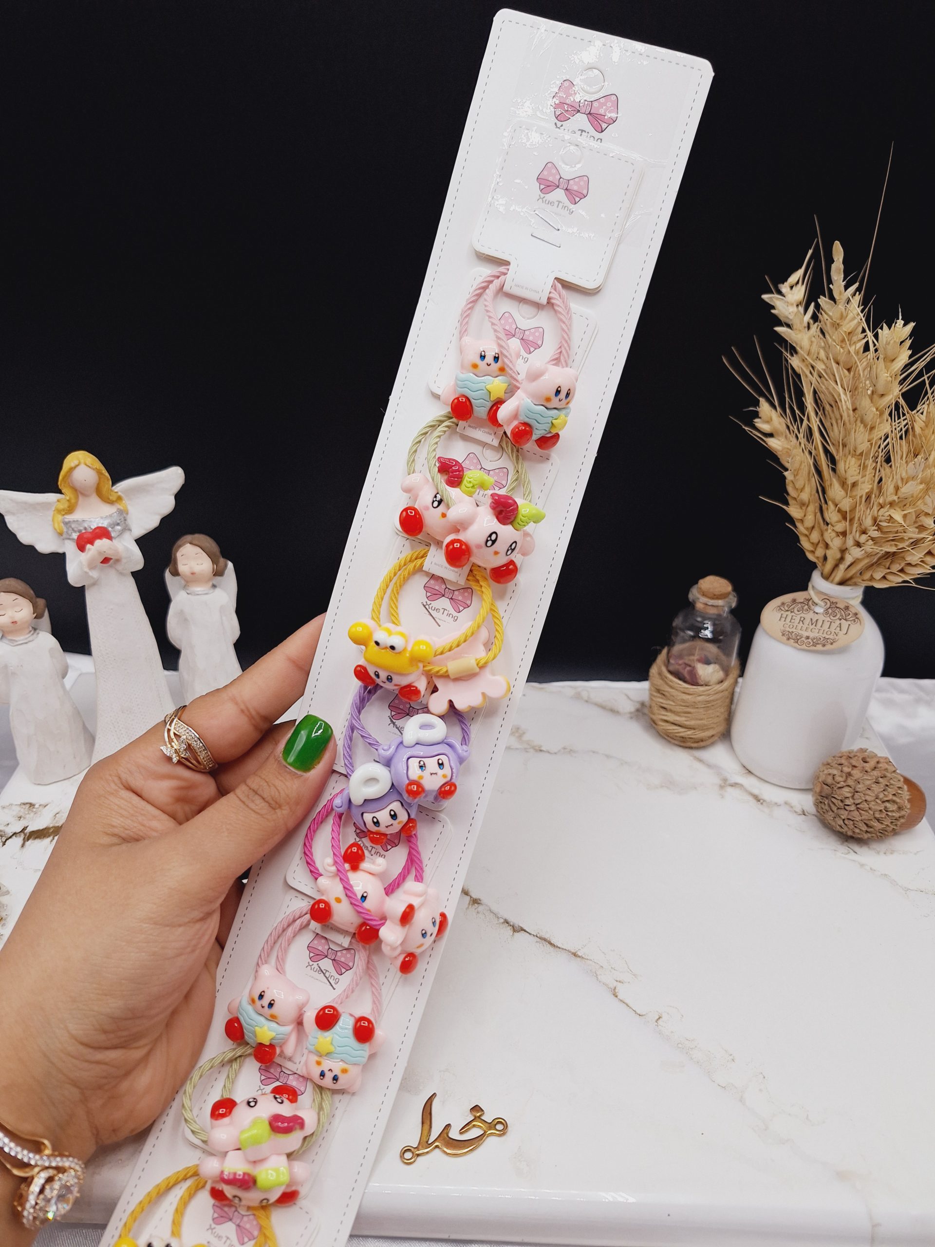 پک کارت 20 عددی کش مو طرح بچگانه فانتزی