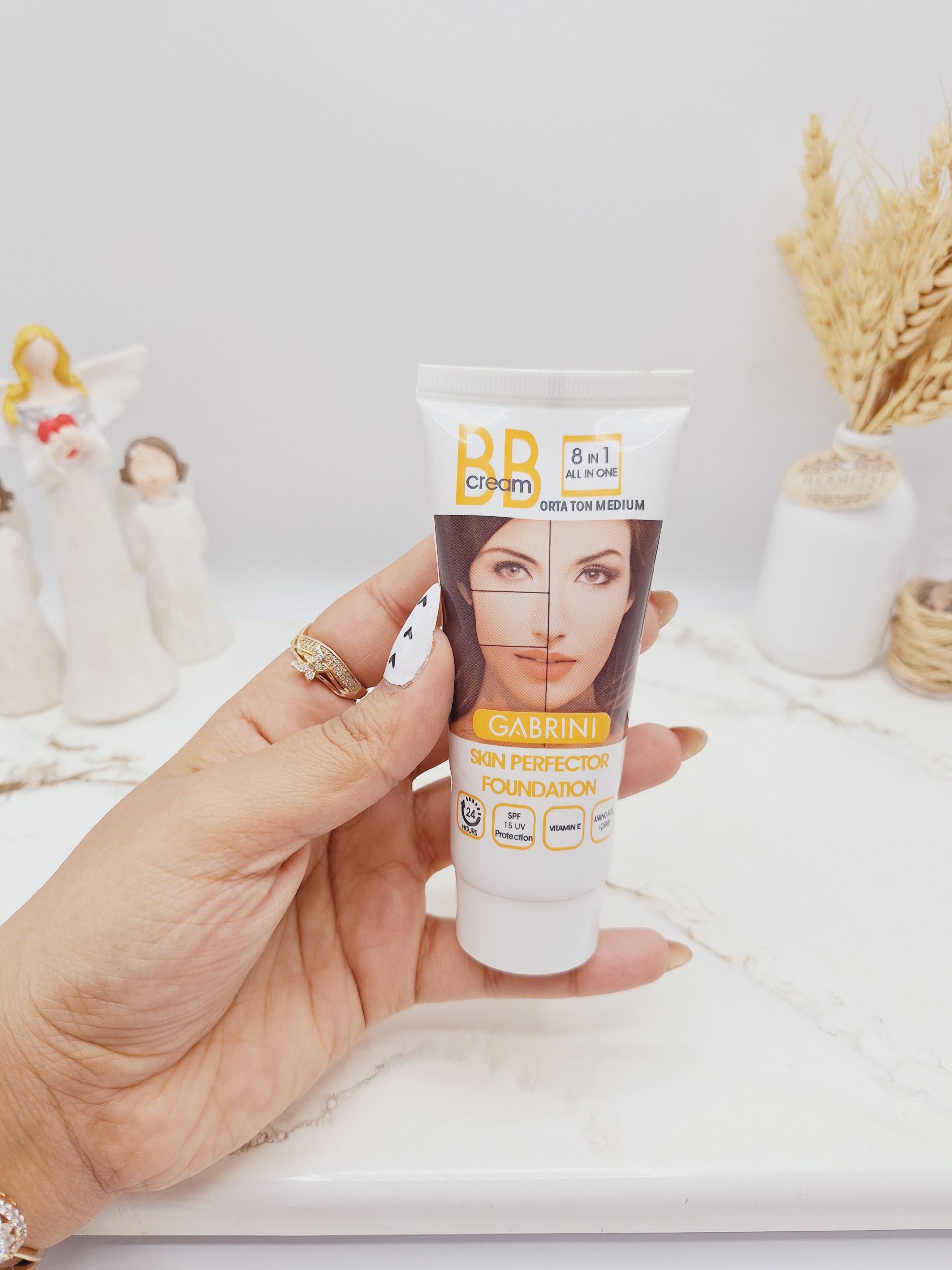 بی بی کرم پودر 8 کاره گابرینی فوق العاده با کیفیت اصلی GABRINI (بدون کارتن)