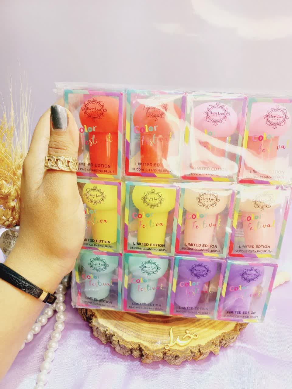 پد آرایشی قارچی دسته دار مدل هپی لیدی HAPPY LADY با کیفیت | پخش عمده