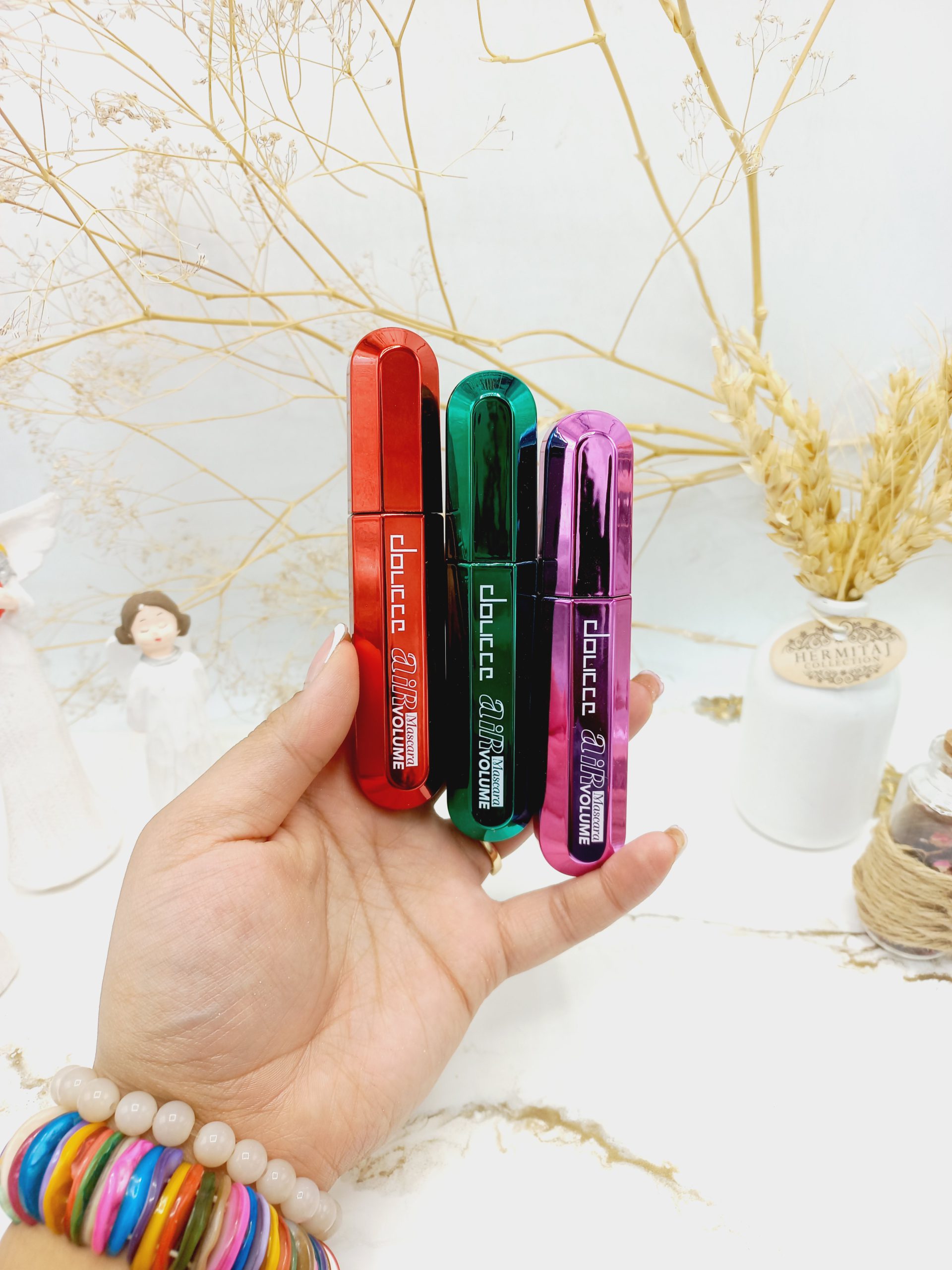 ریمل مشکی بلند کننده و حجم دهنده ضد آب دوسه doucce اصلی کد AJ8230