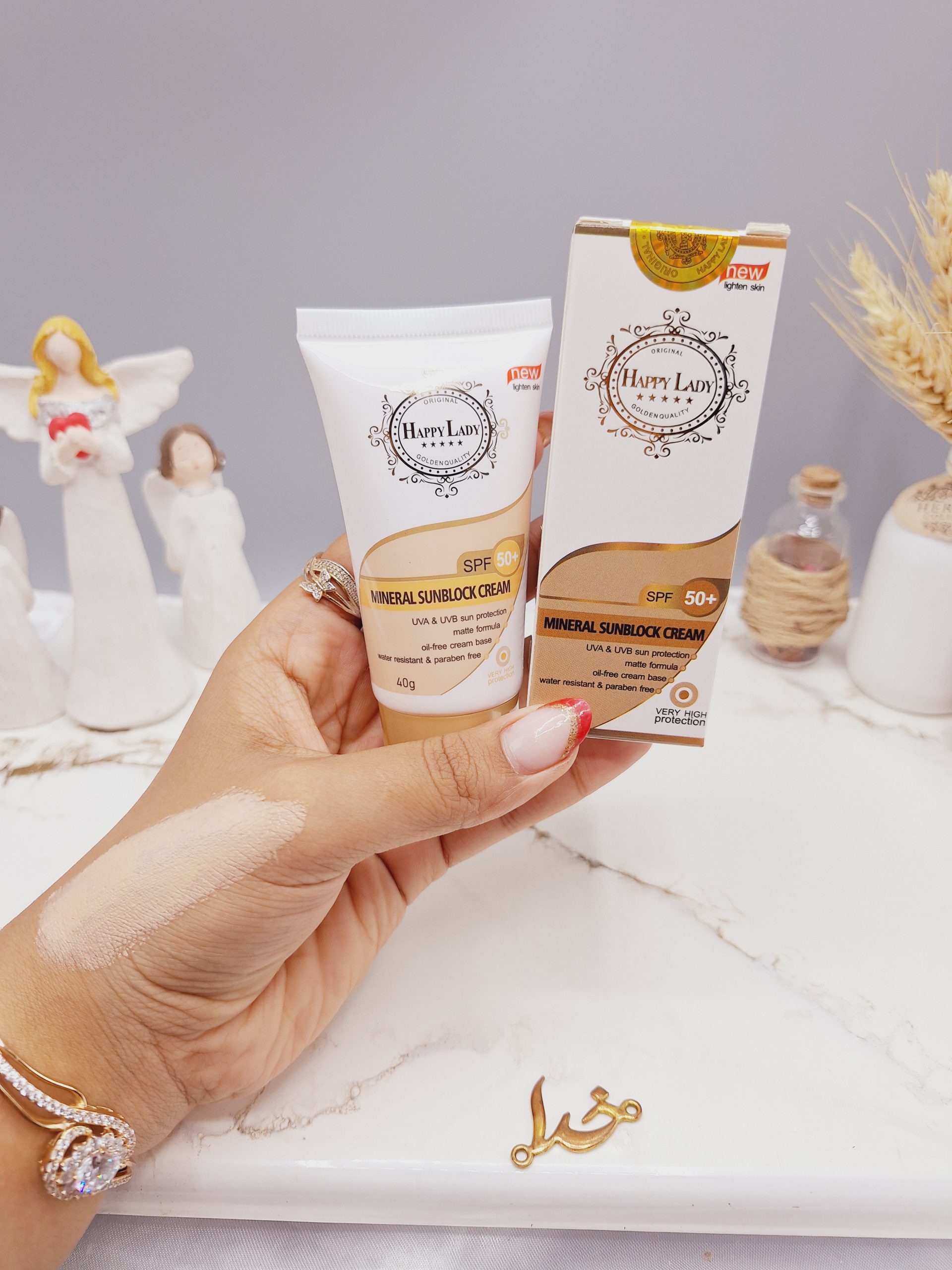 کرم ضد آفتاب ضد آب و بدون پارابن  با ‏SPF 50+‏ برند هپی لیدی HAPPY LADY کد HL_308