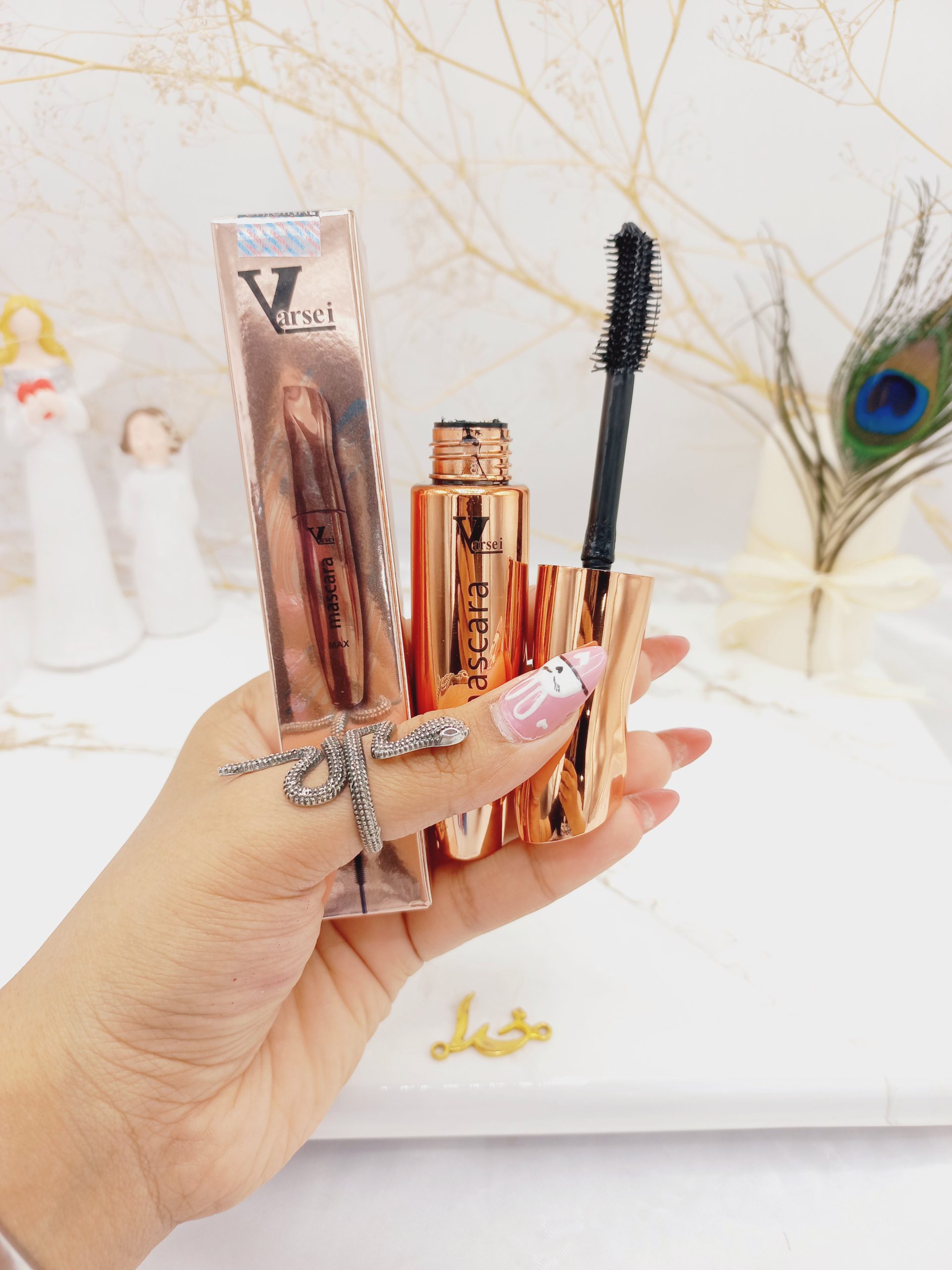 ریمل بلند کننده مشکی ورسای Varsei اورجینال (پوکه صورتی) کد V801