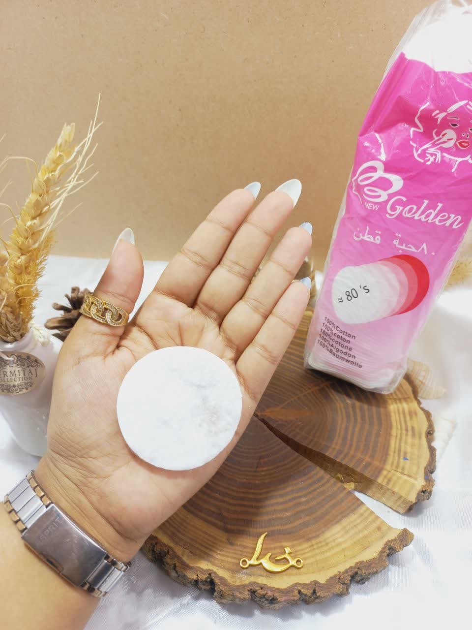پد پنبه ای پاک کننده آرایش برند گلدن Golden کد 07250