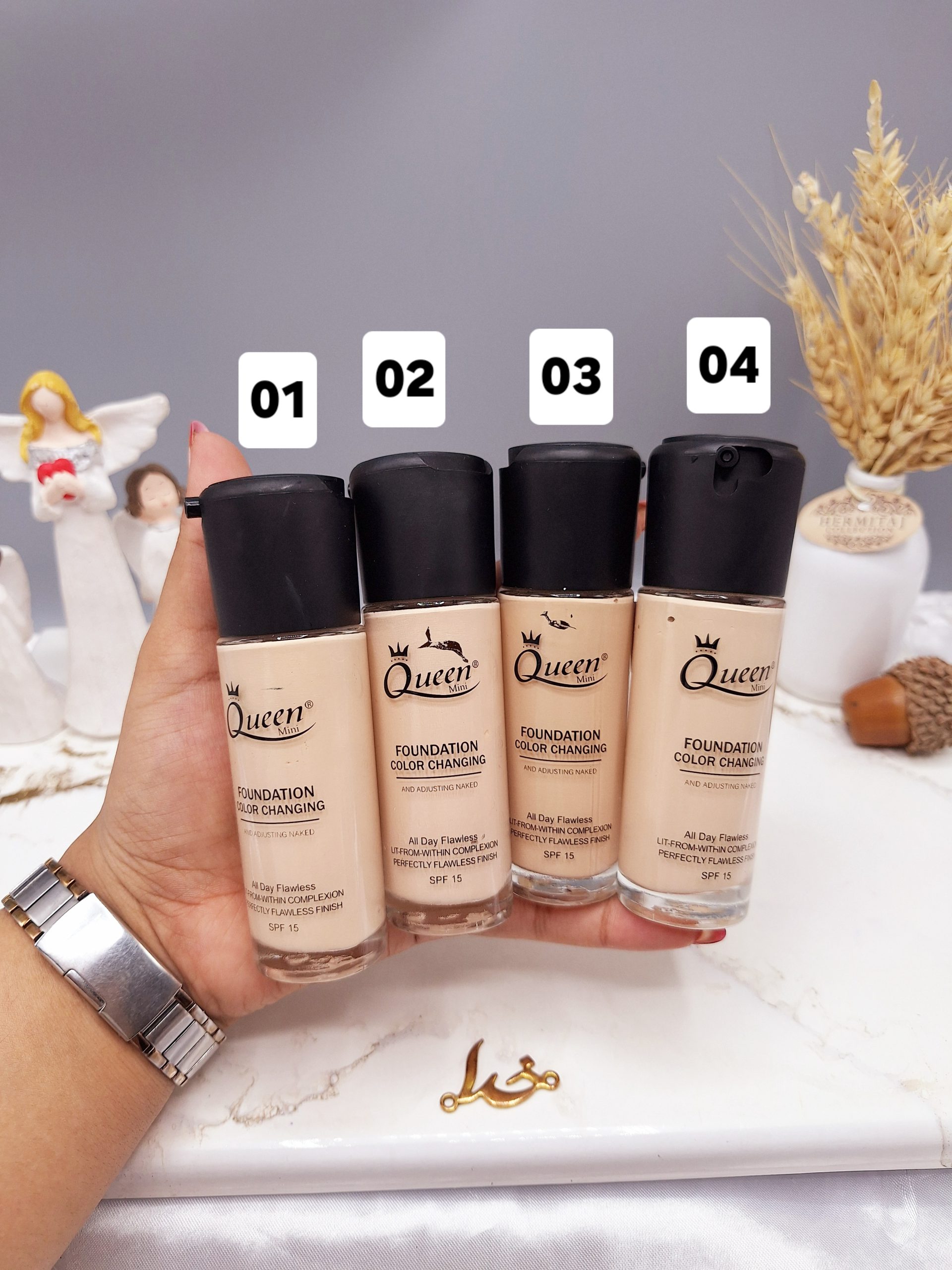 کرم پودر دارای SPF15 برند Mini Queen کد CB8502