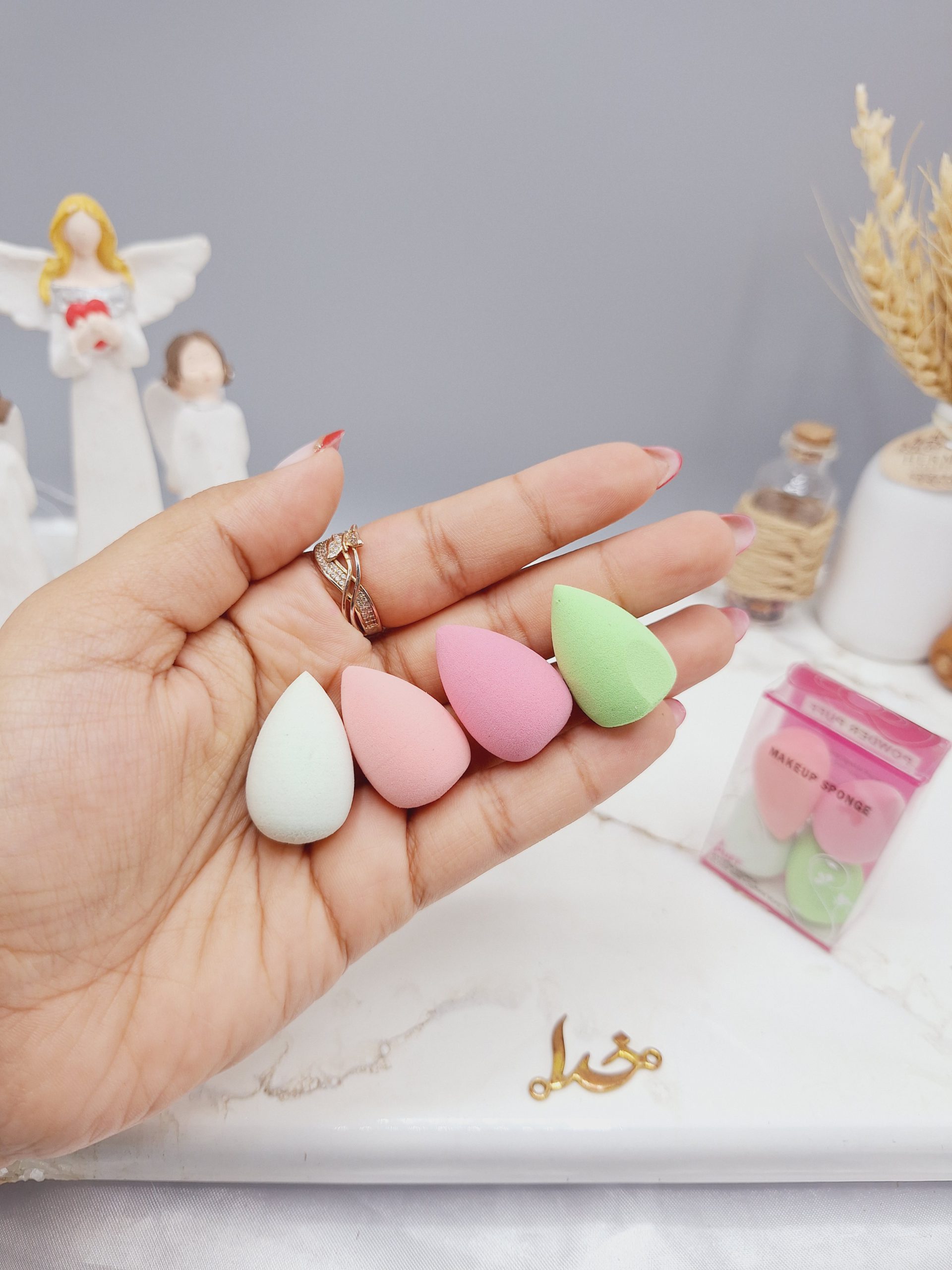 پد 4 تایی کانسیلر برند POWDER PUFF کد MY_04