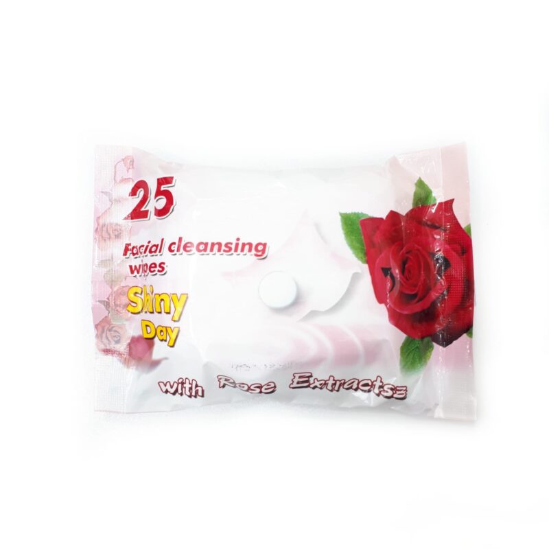 دستمال مرطوب 25 عددی گل رز pretty | پخش عمده