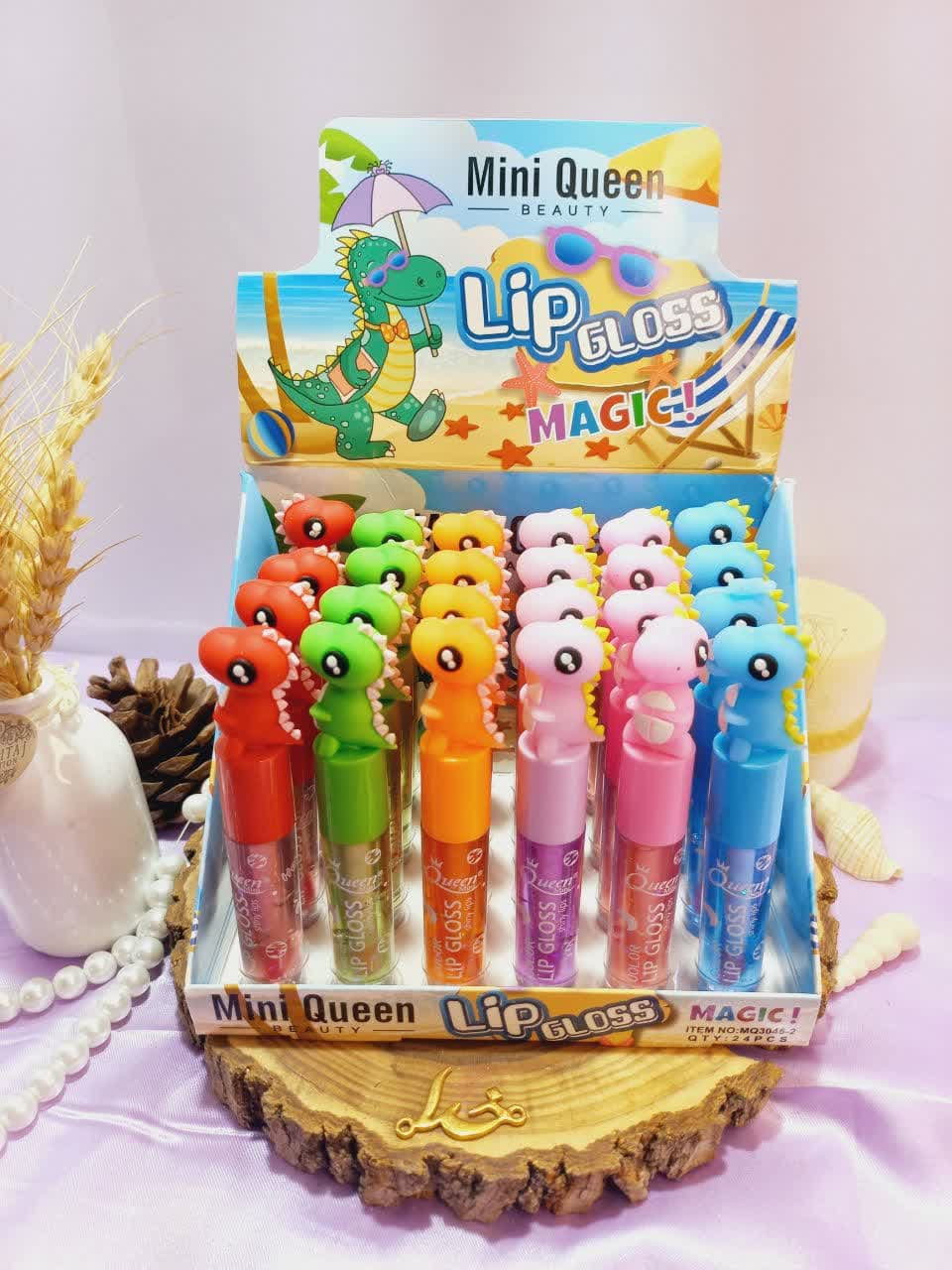 لیپ گلاس حرارتی طرح دایناسور برند مینی کویین Mini Queen کد MQ3045