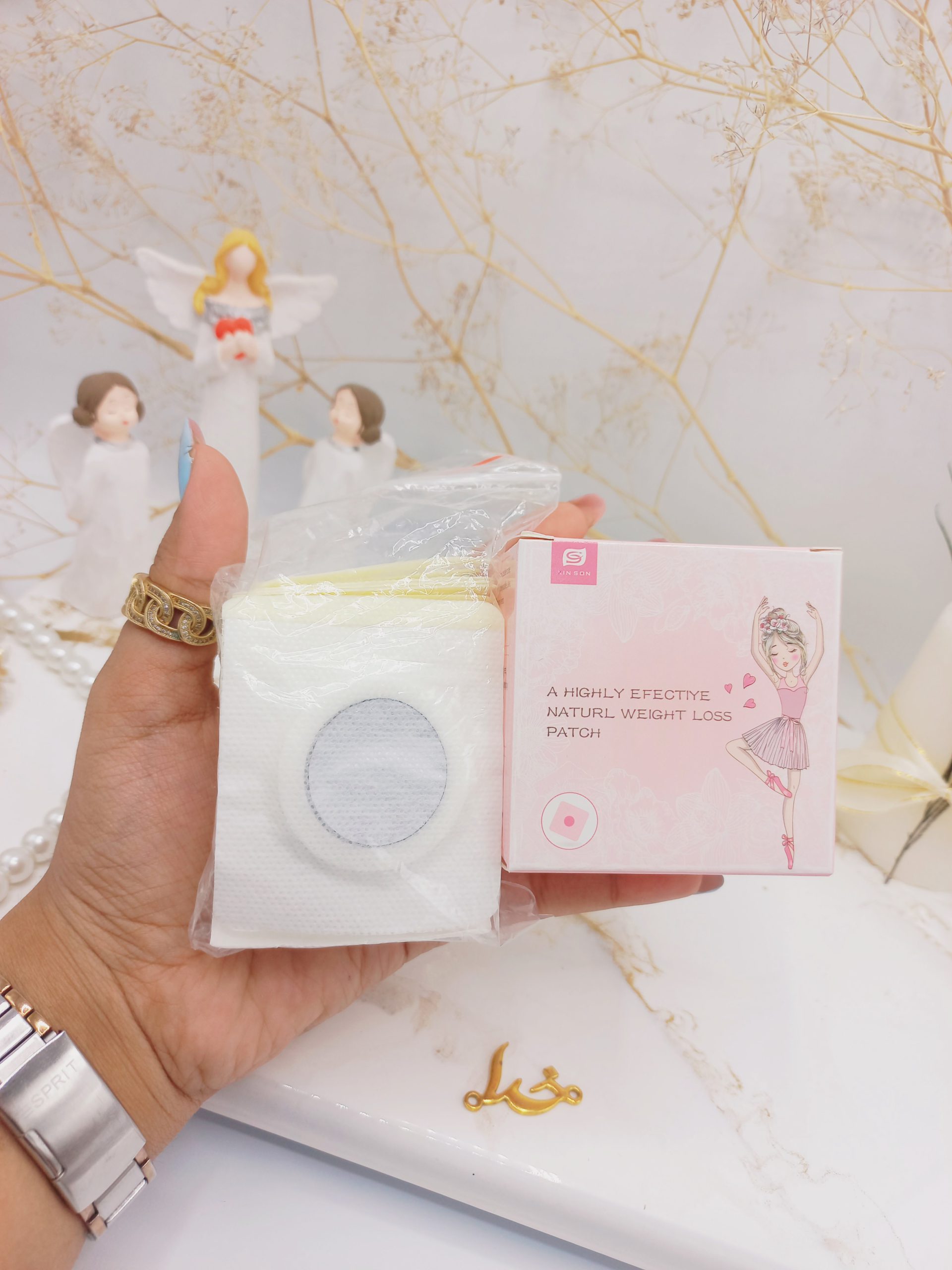 چسپ بسیار موثر کاهش وزن طبیعی (20عددی) برند XIN SON کد AM4531XS (کارتن صورتی)