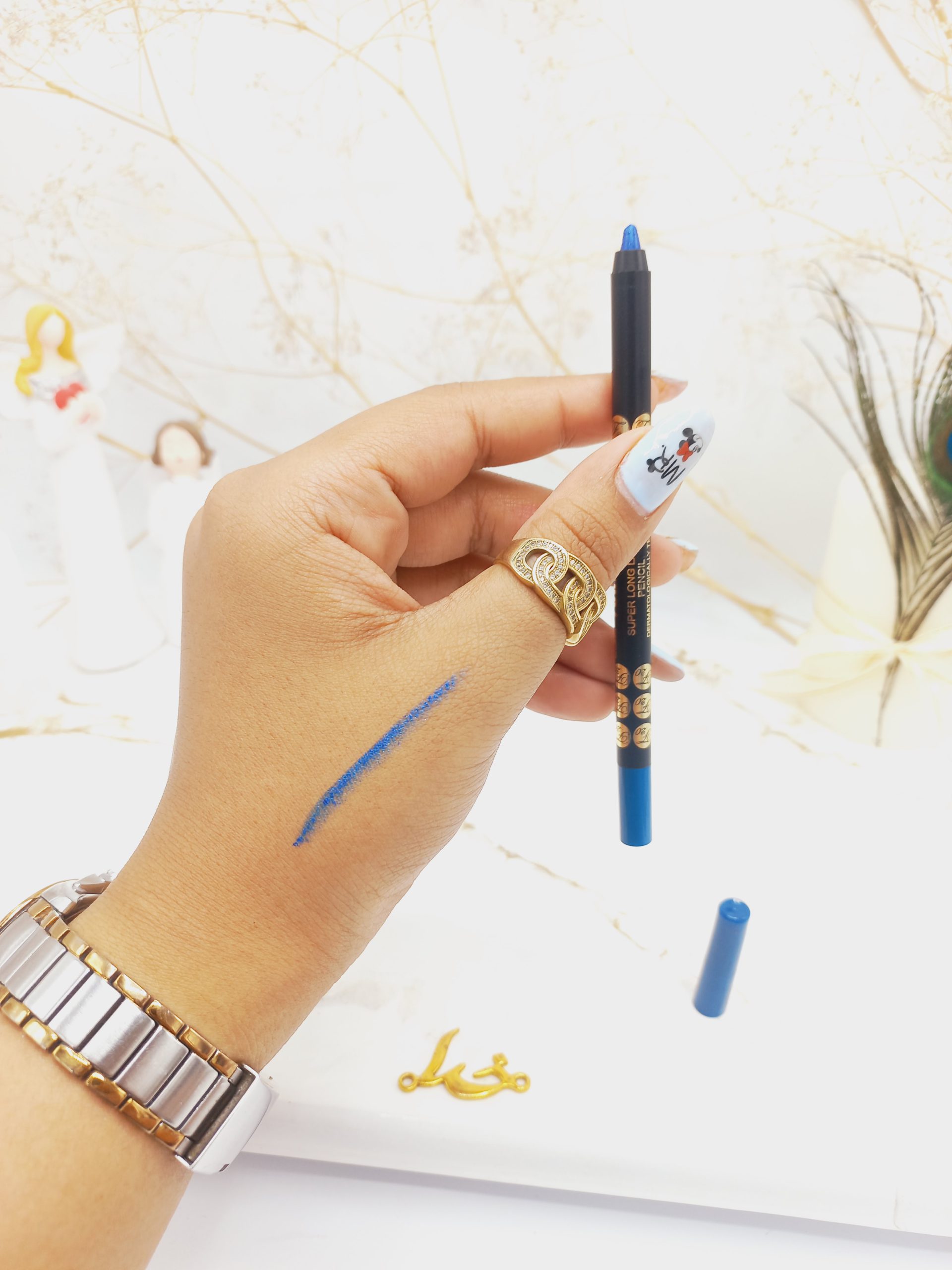 مداد چشم چرب فور اور رنگ آبی نفتی FOREVER کد 007