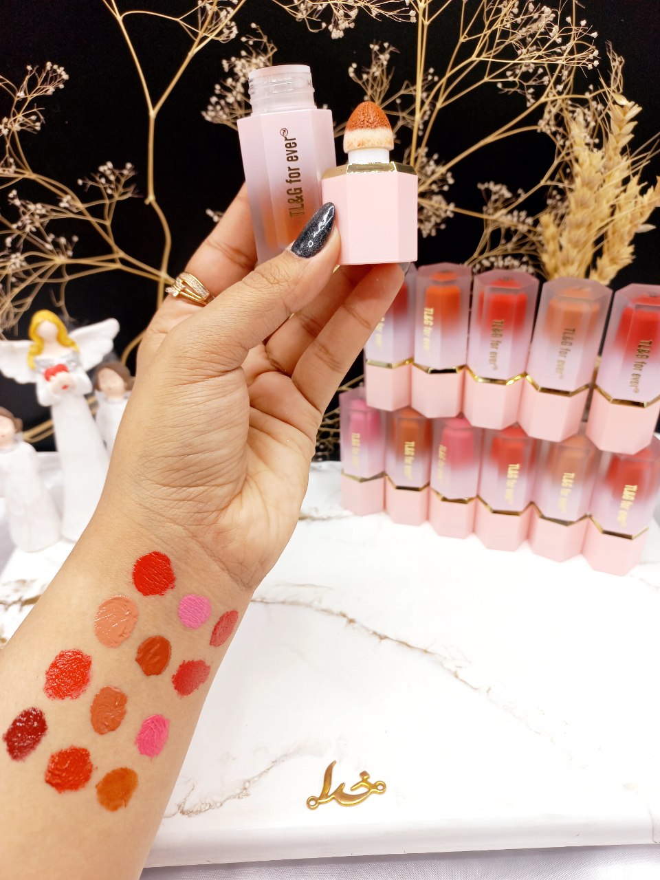 پک رژ گونه مایع پد دار 12 عددی برند BLOOM COLOR کد TG 636