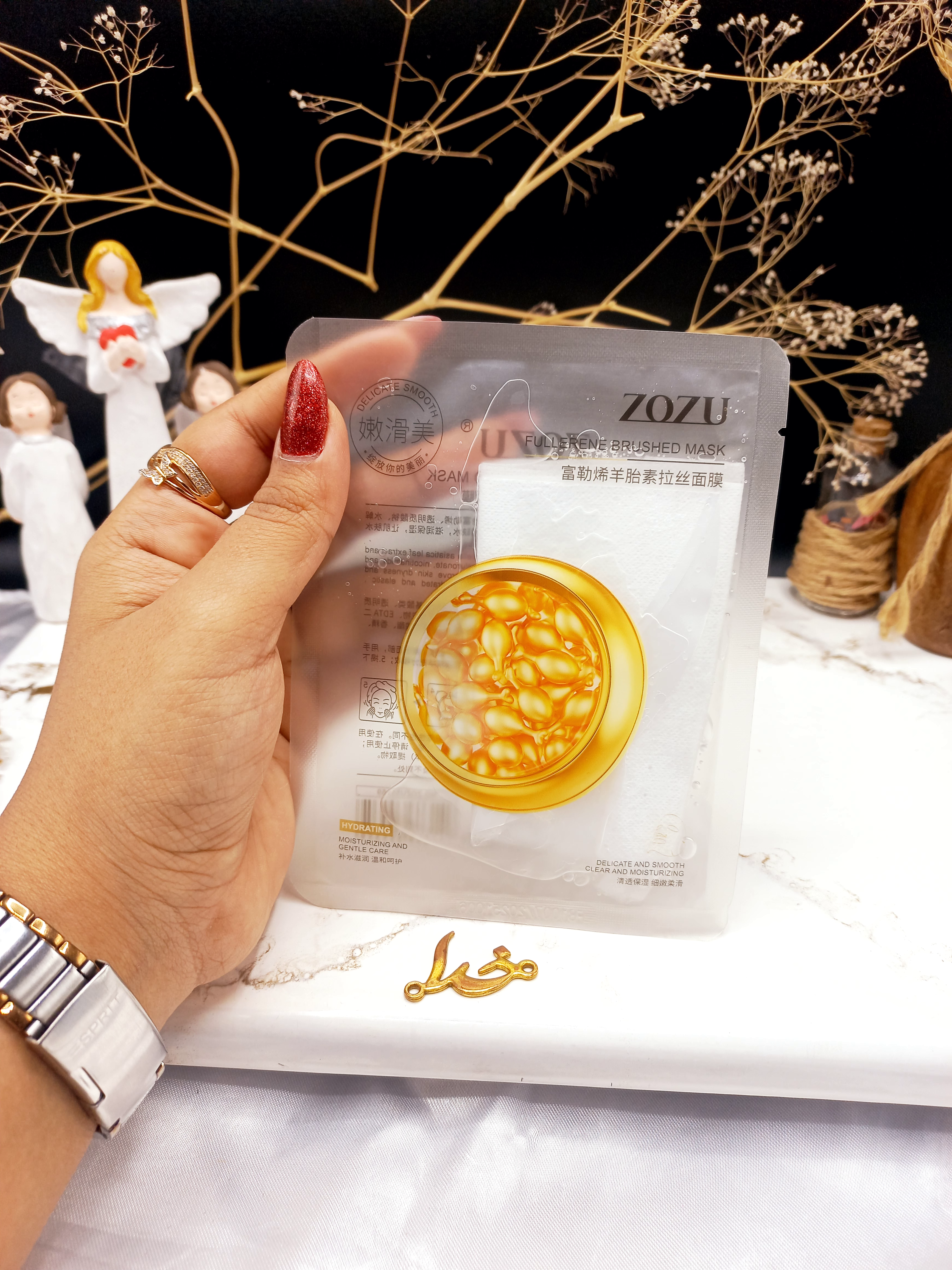 ماسک ورقه ای آبرسان و پاک کننده صورت فولرن زوزو ZOZU کد ZOZU55359