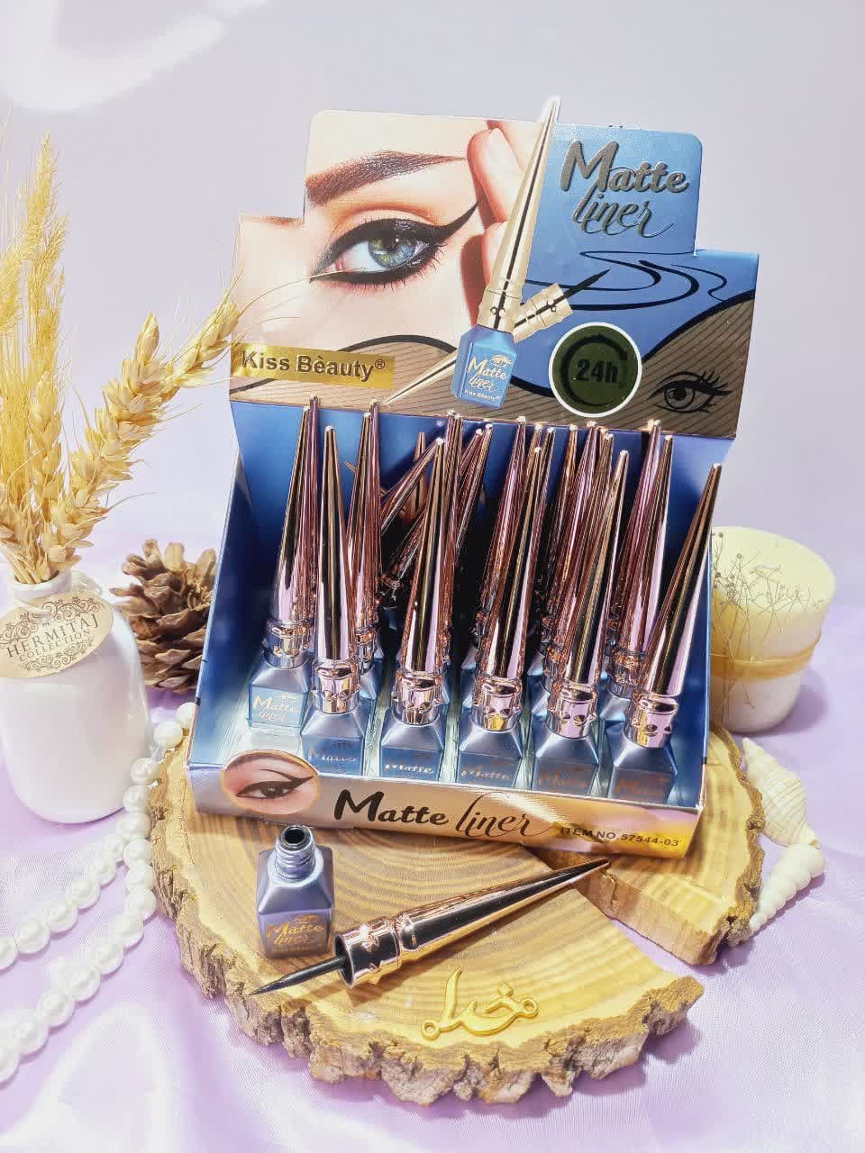 خط چشم معروف ماژیکی ضد آب مات لین کیس بیوتی kiss beauty کد 57544