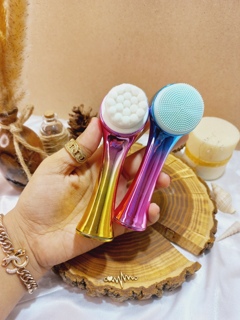 فیس براش دوسر چکشی هلوگرامی طلق دار