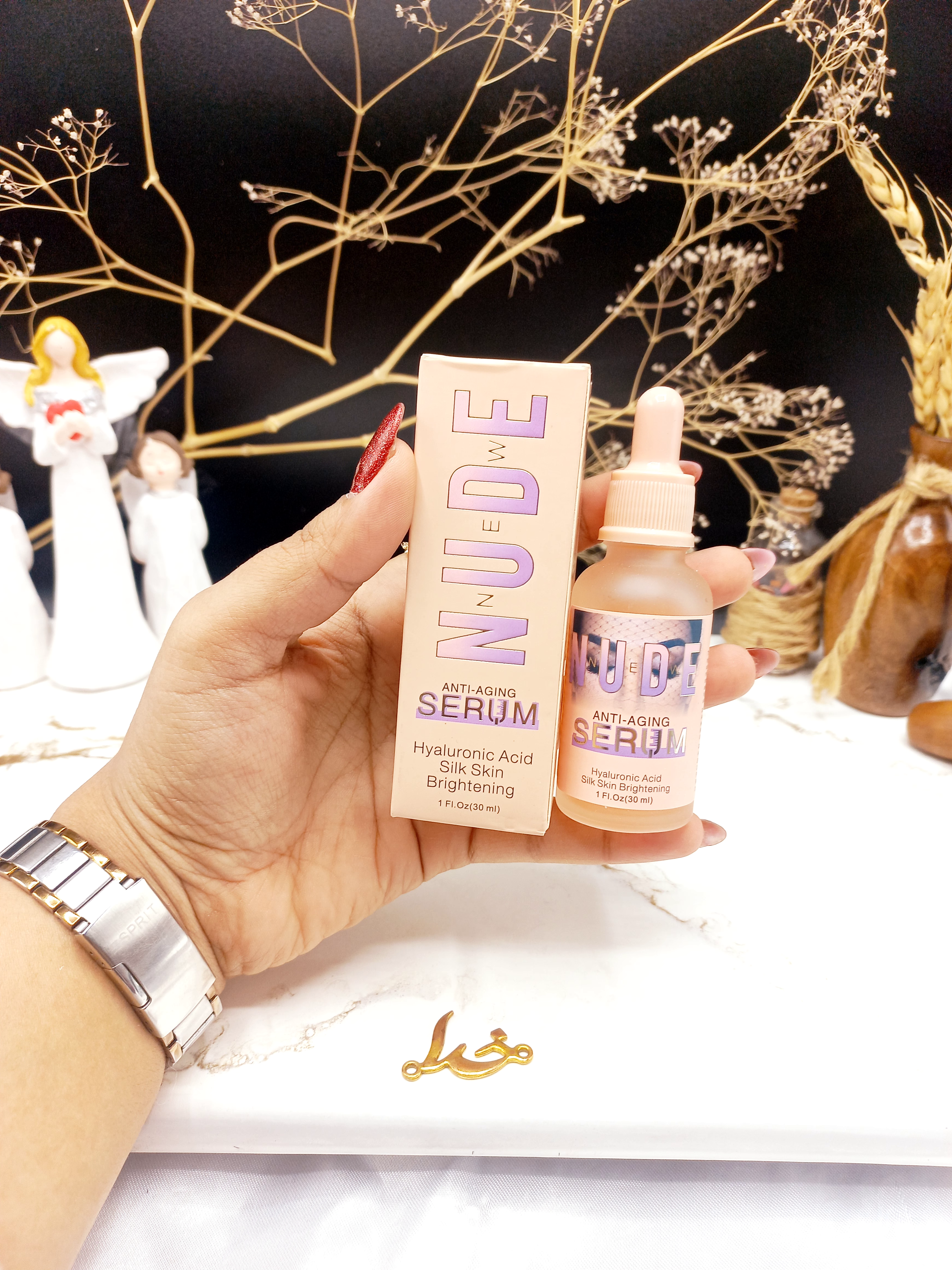 سرم ضد آکنه قوی و دارای هیالورونیک اسید برند نود NUDE کد NU1