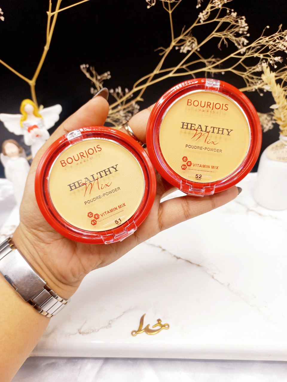 پنکک مخملی هلتی میکس بورژوا ویتامینه و ضد خستگی BOURJOIS ‌کد 5227