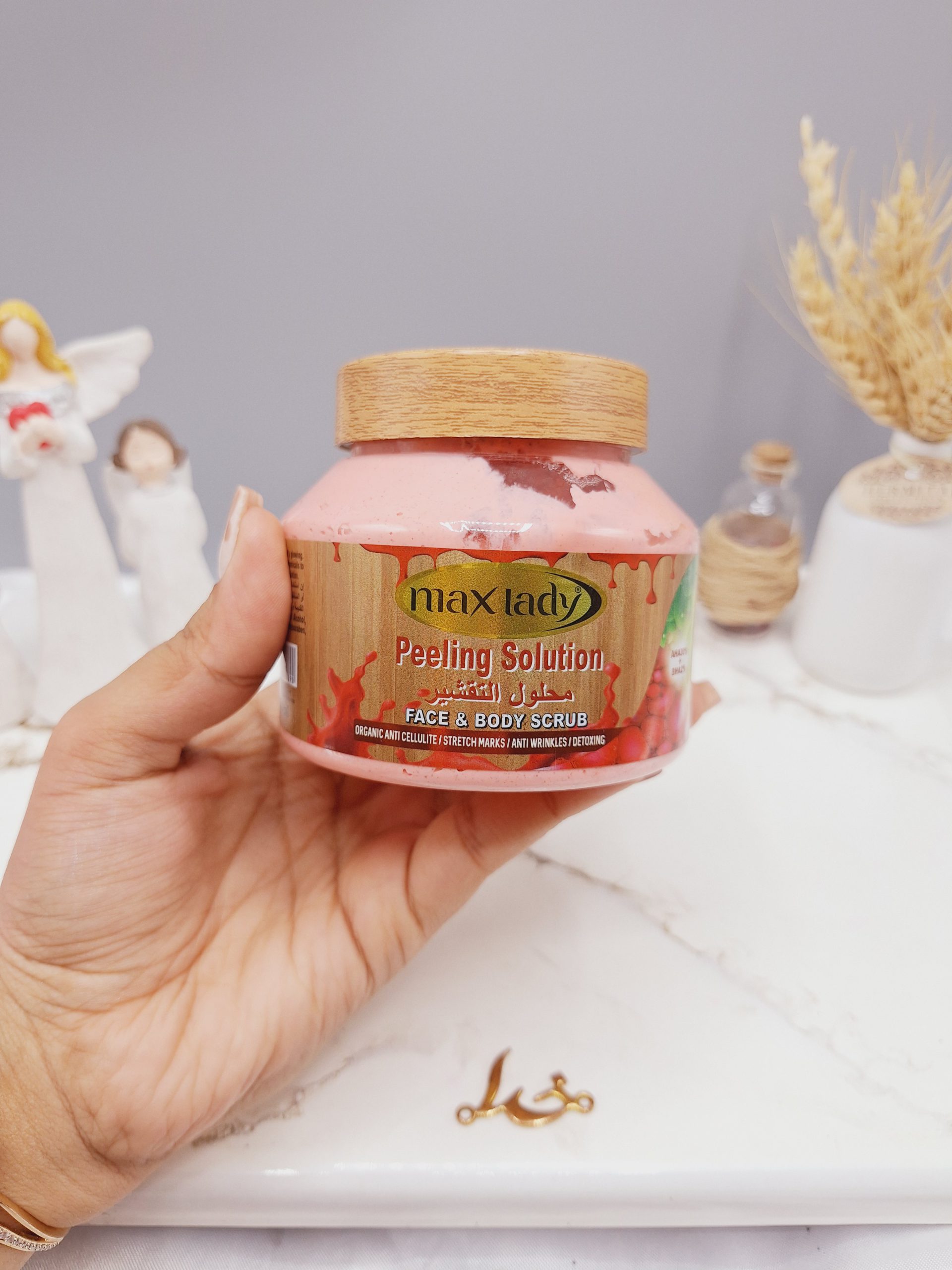 اسکراب کاسه ای شنی مدل لایه بردار  برند max lady کد0290