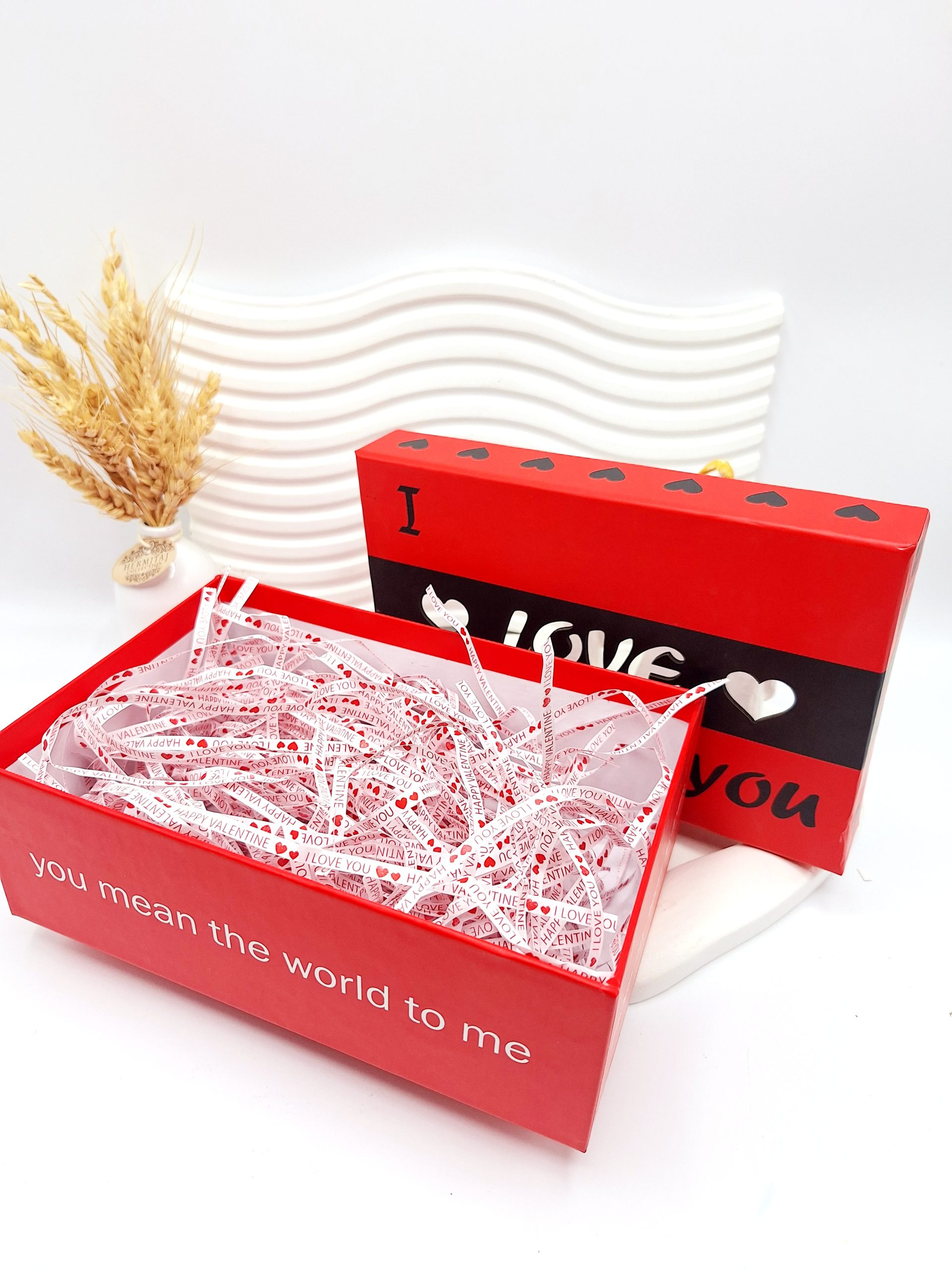 باکس آرایشی مستطیلی I LOVE YOU