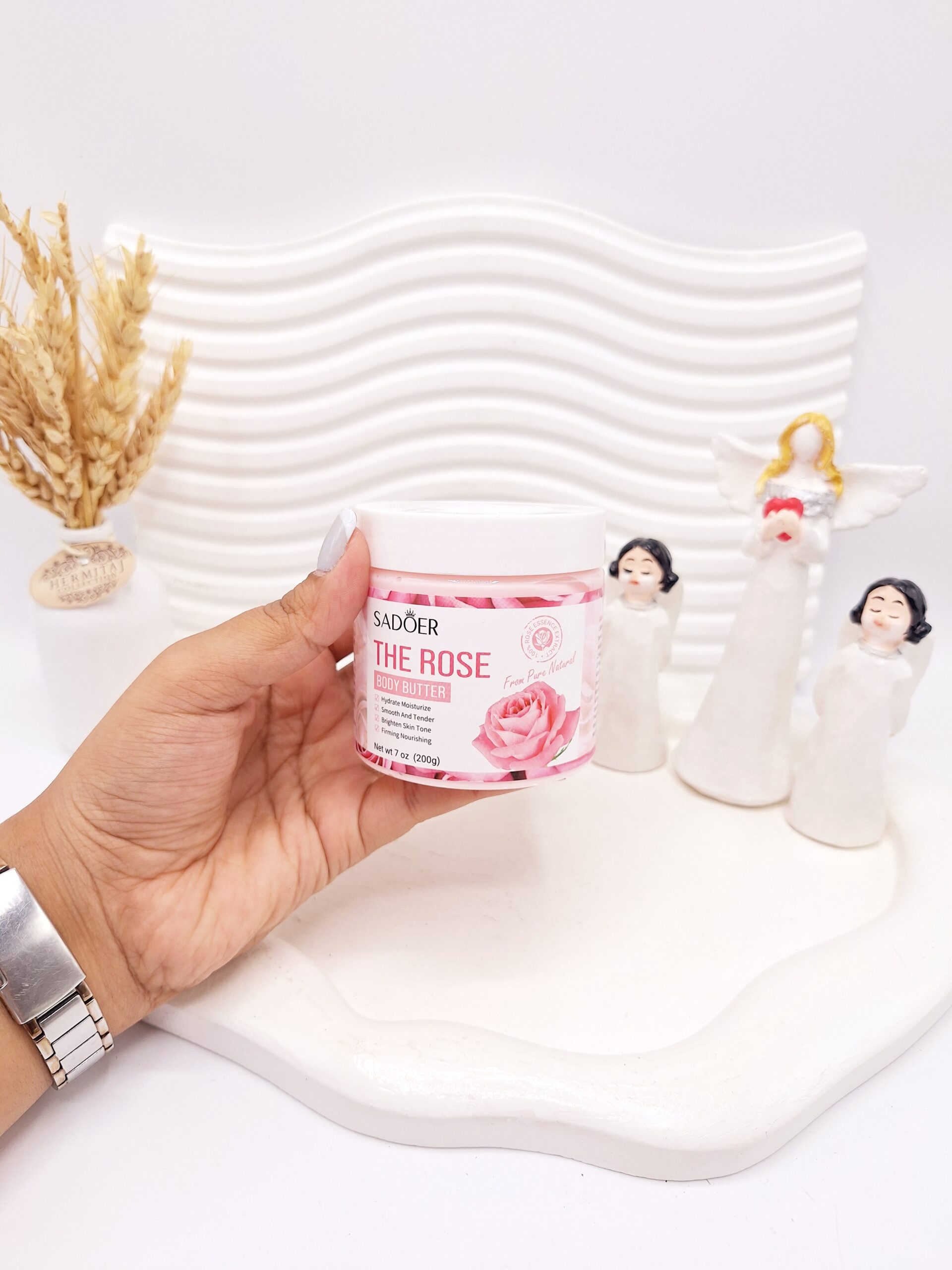 کره بدن رایحه گل رز 200 گرم سادور کد 8014