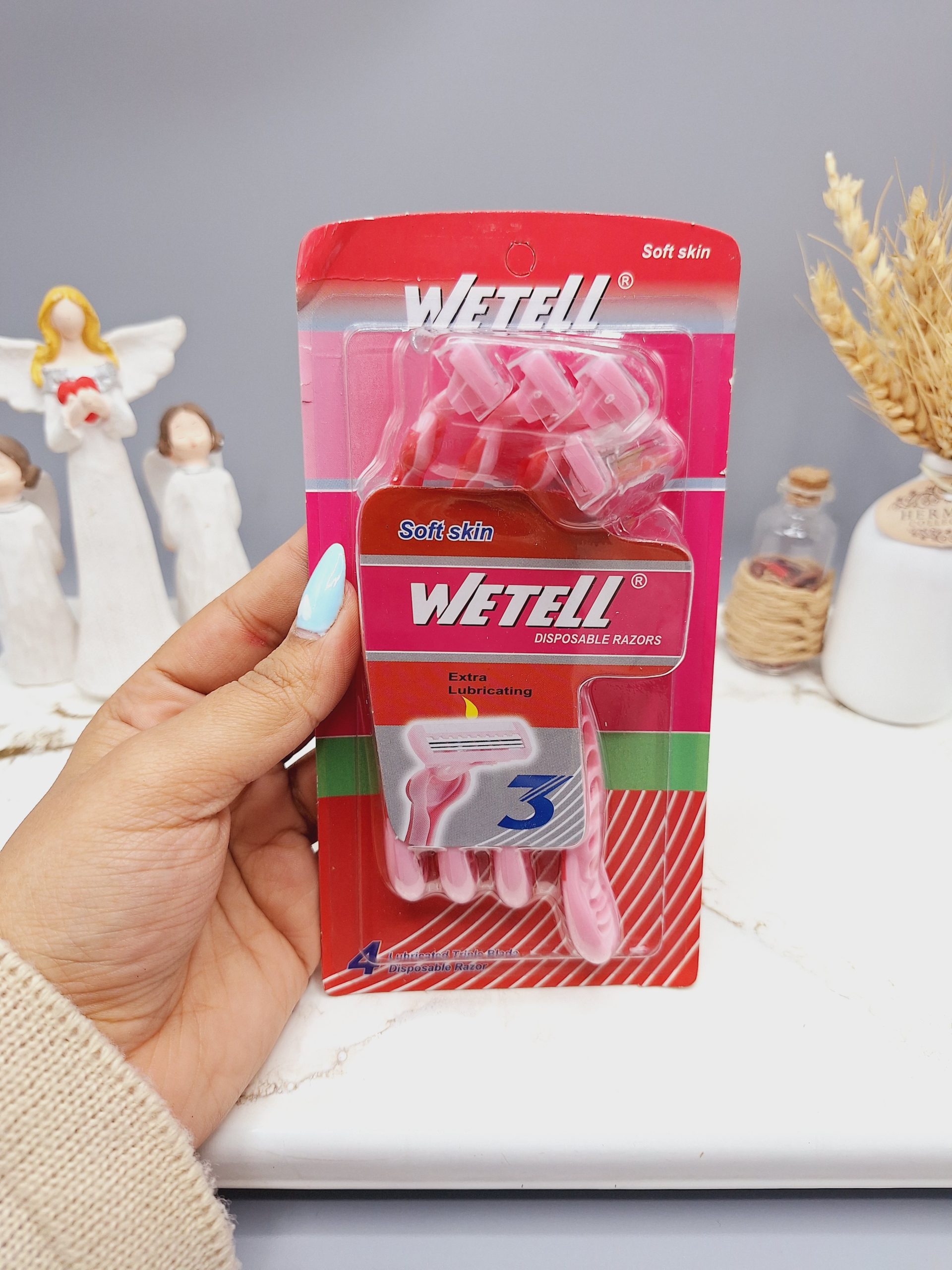 پک ژیلت 4 عددی زنانه دارای 3لبه برند ویتل کد WT202352