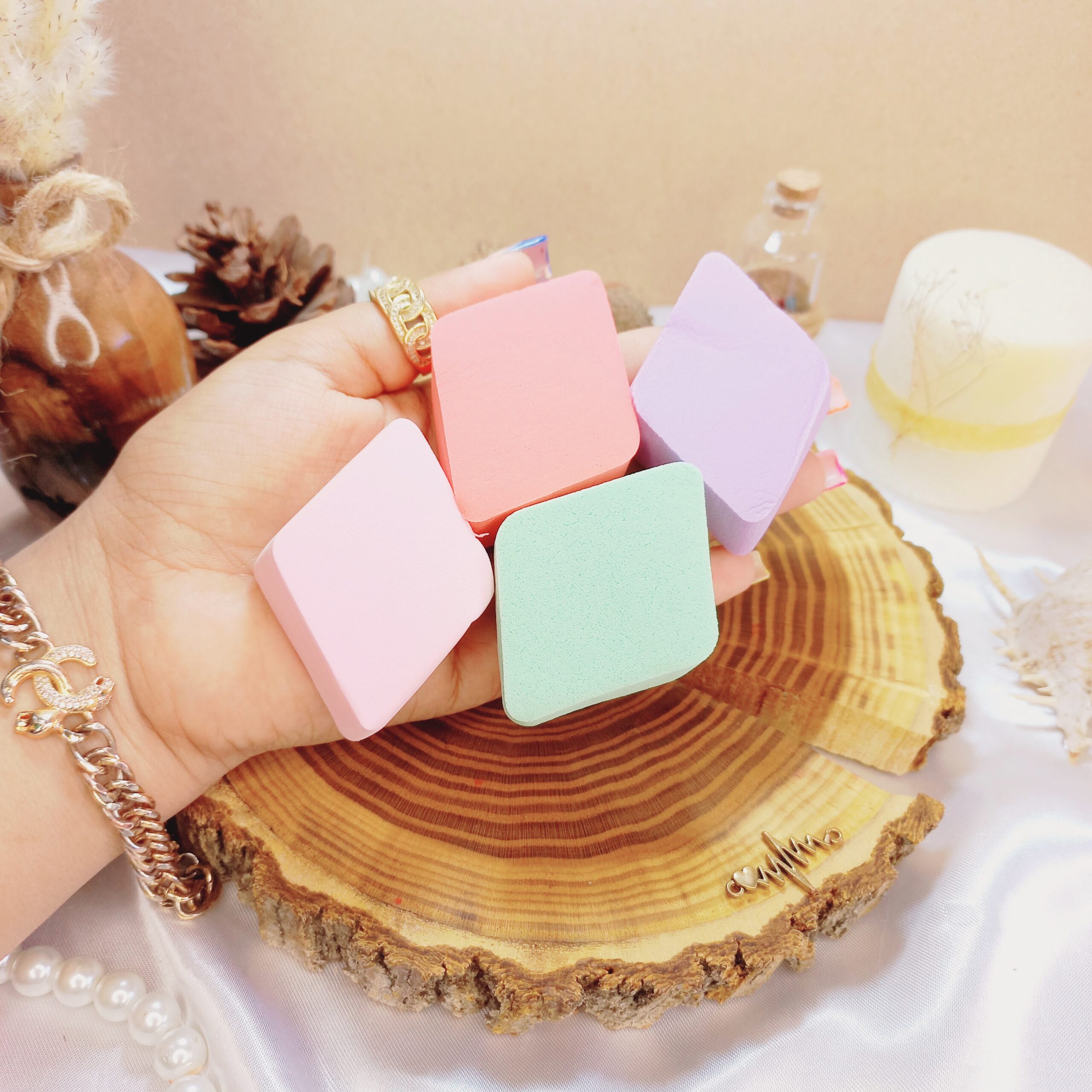 پد آرایشی 4 تکه لوزی connert | پخش عمده