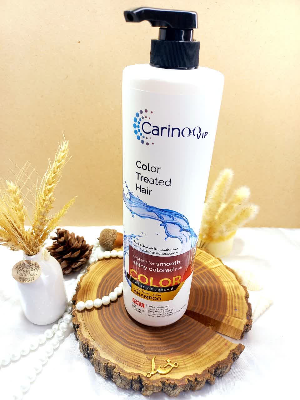 شامپو تقویت کننده مو کارینو وی آی پی مدل کلر COLOR بدون سولفات 1000میلی لیتر کد CRS006