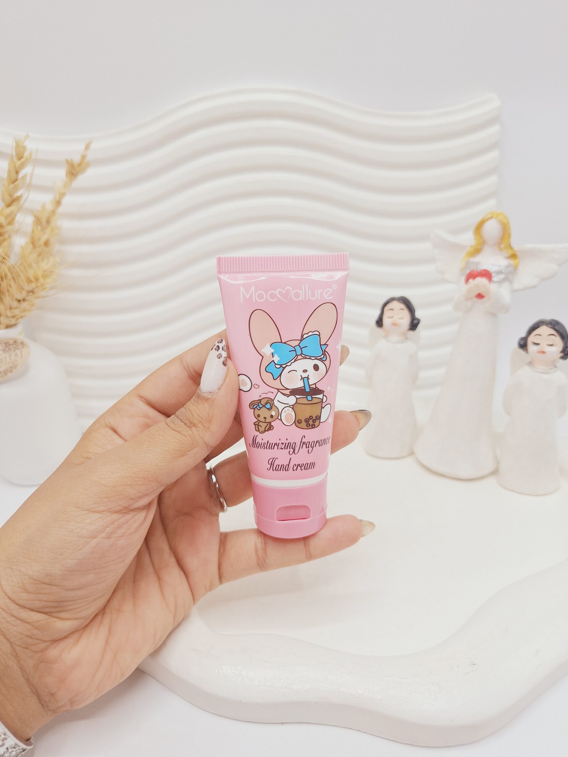 کرم دست کرومی صورتی حجم 40 میل برند Mocallure کد 943