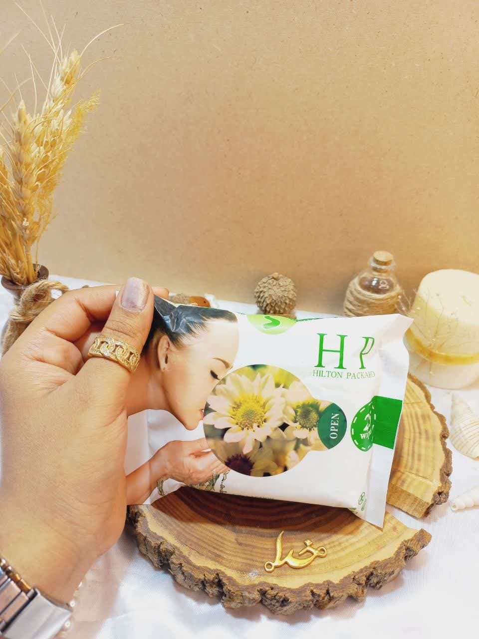 دستمال مرطوب پاک کننده آرایش  25 عددی هیلتون پاکارد HILTON PACKARD  کد 10154