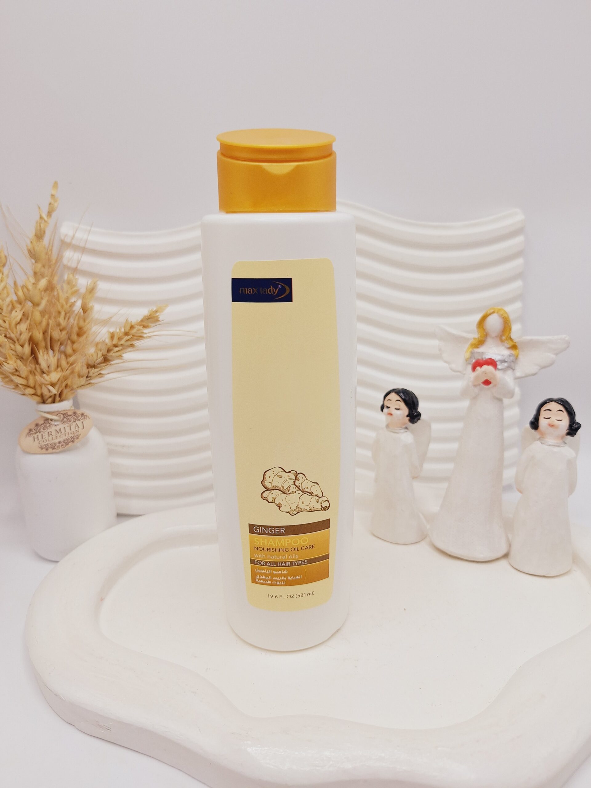 شامپو زنجبیل 580 میل مکس لیدی تقویت کننده و ضد ریزش مو کد 4902(بدون کارتن)