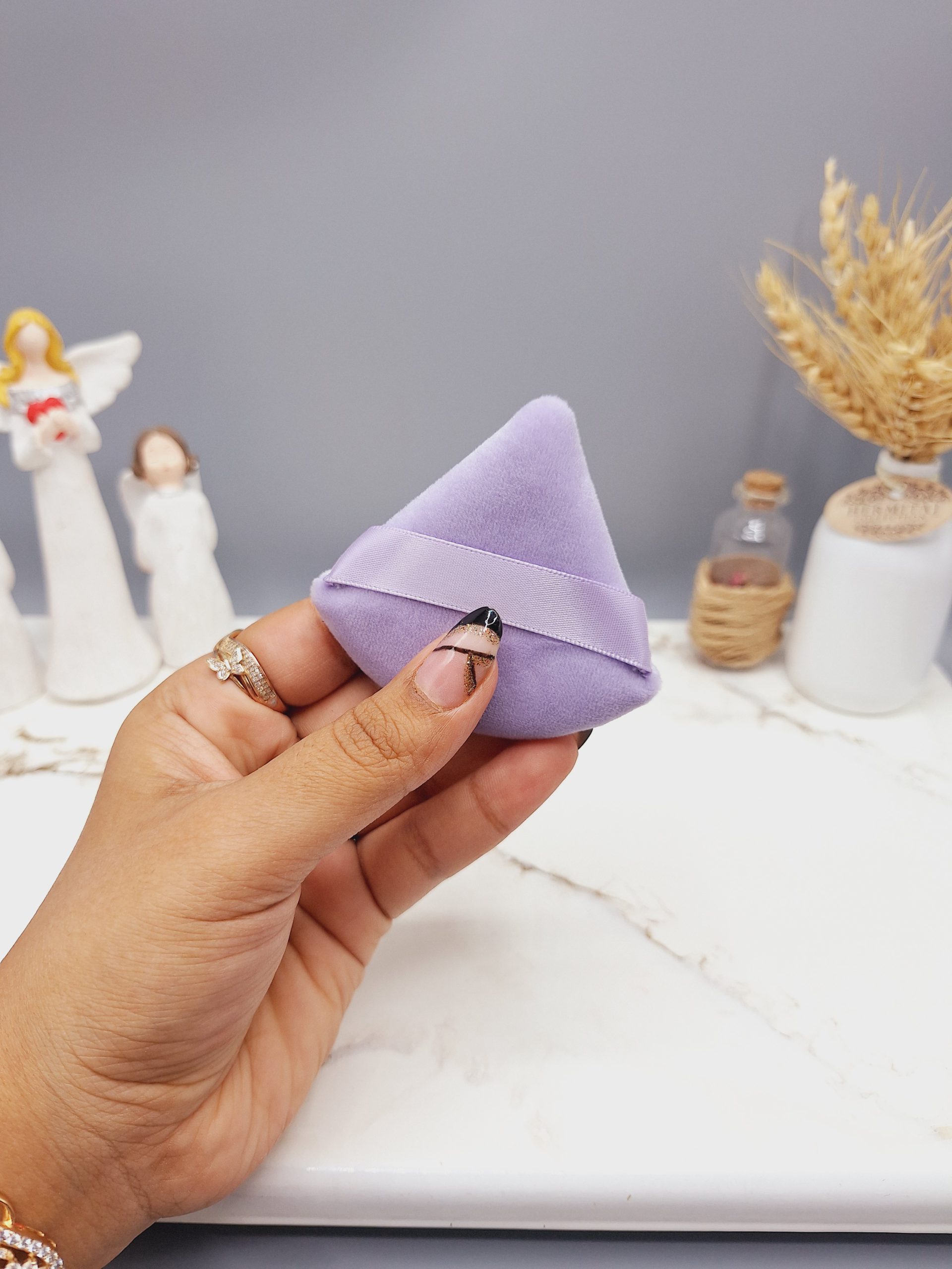 پد مثلثی مناسب پنکک و کرم پودر بنفش