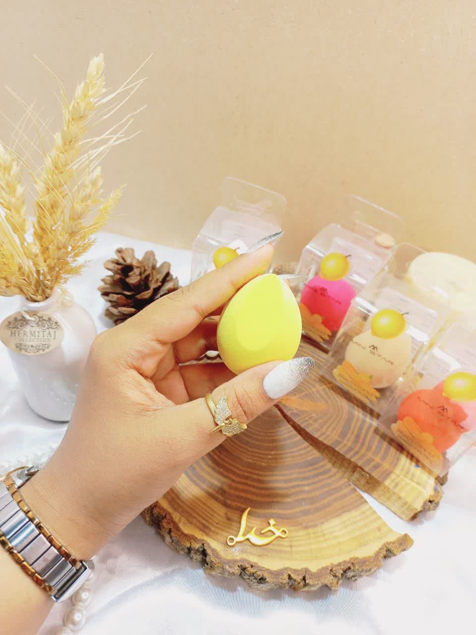 پد آرایشی تخم مرغی با کیفیت طرح لیمو مینی استار MINI STAR