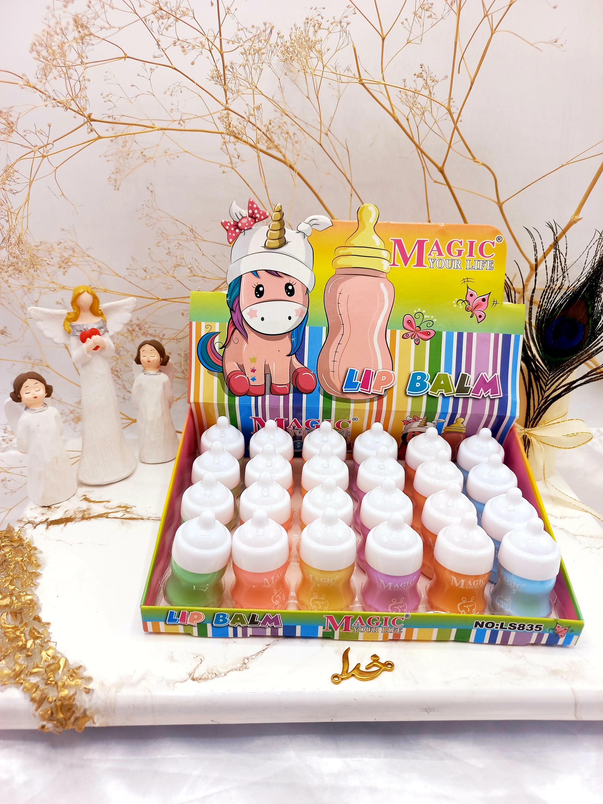 بالم لب فانتزی طرح شیشه شیر مجیک MAGIC کد LS835