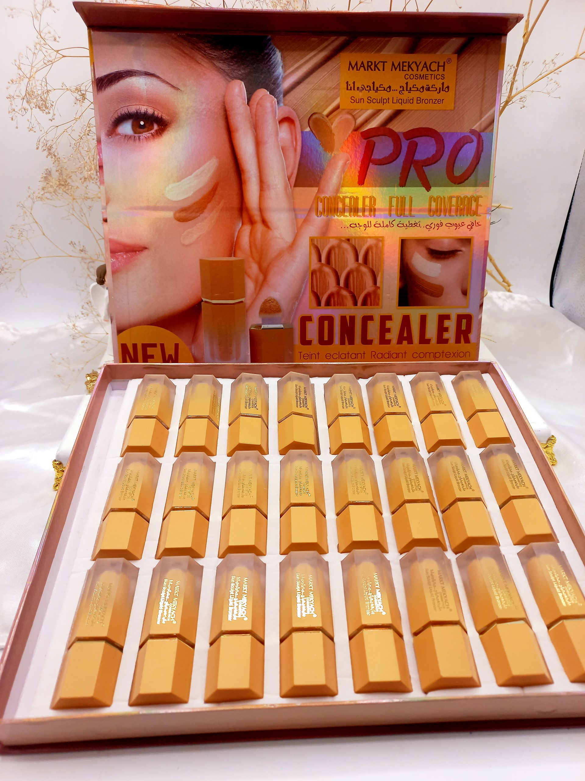 کانسیلر مایع پد دار مارکت مکیاچ کد W103