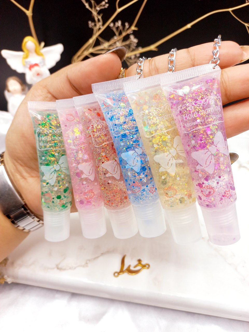 لیپ گلاس شاینی آویزدار هولد مورنینگ  Hold morning کد HL5431