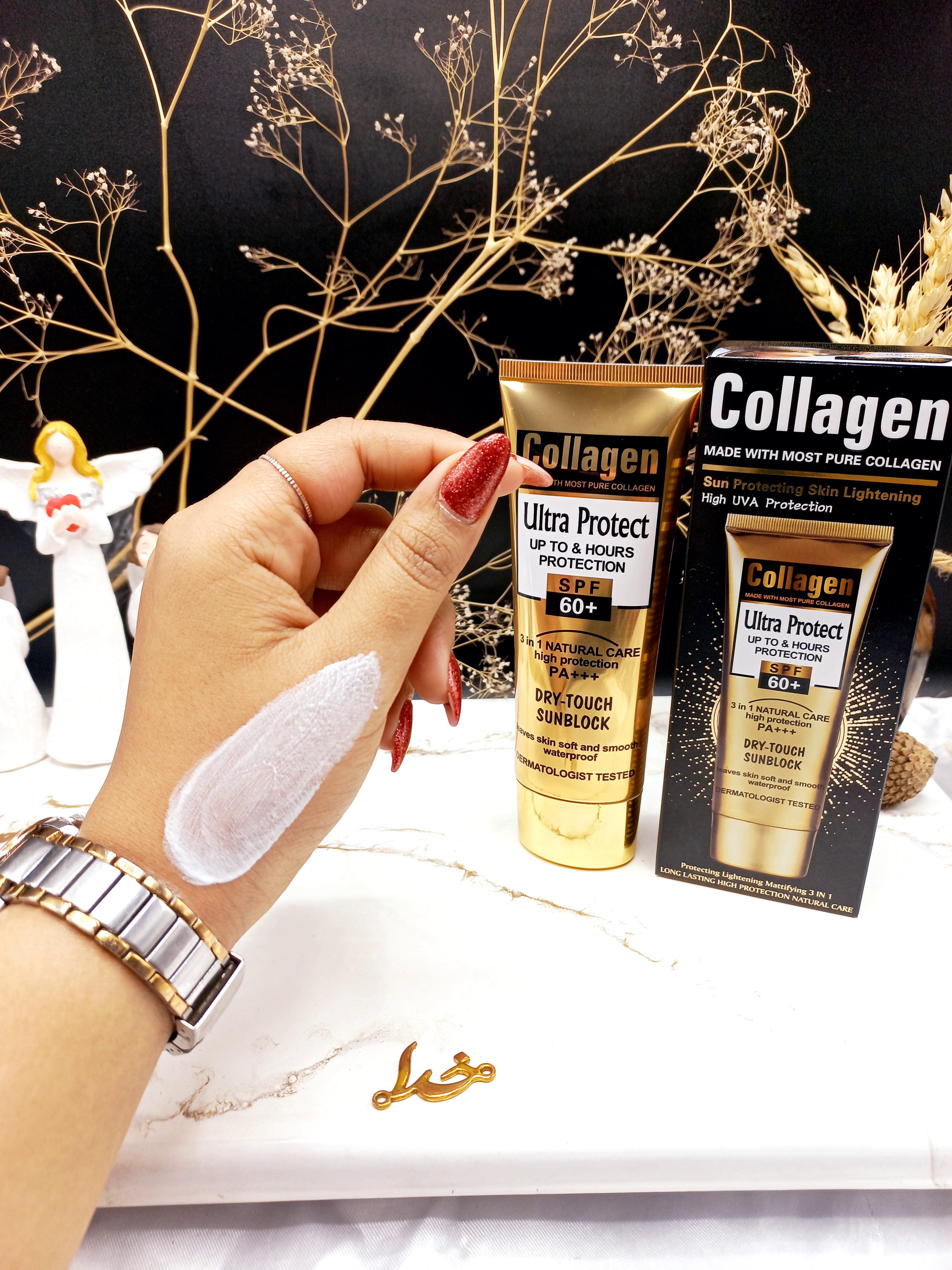 کرم ضد آفتاب spf60 کلاژن ساز و ترمیم کننده وکالی WOKALI کد HF2013