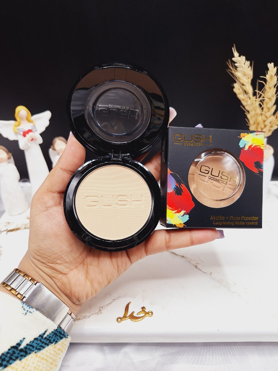 پنکک مخملی همراه با پد برند گاش GUSH کد 15064