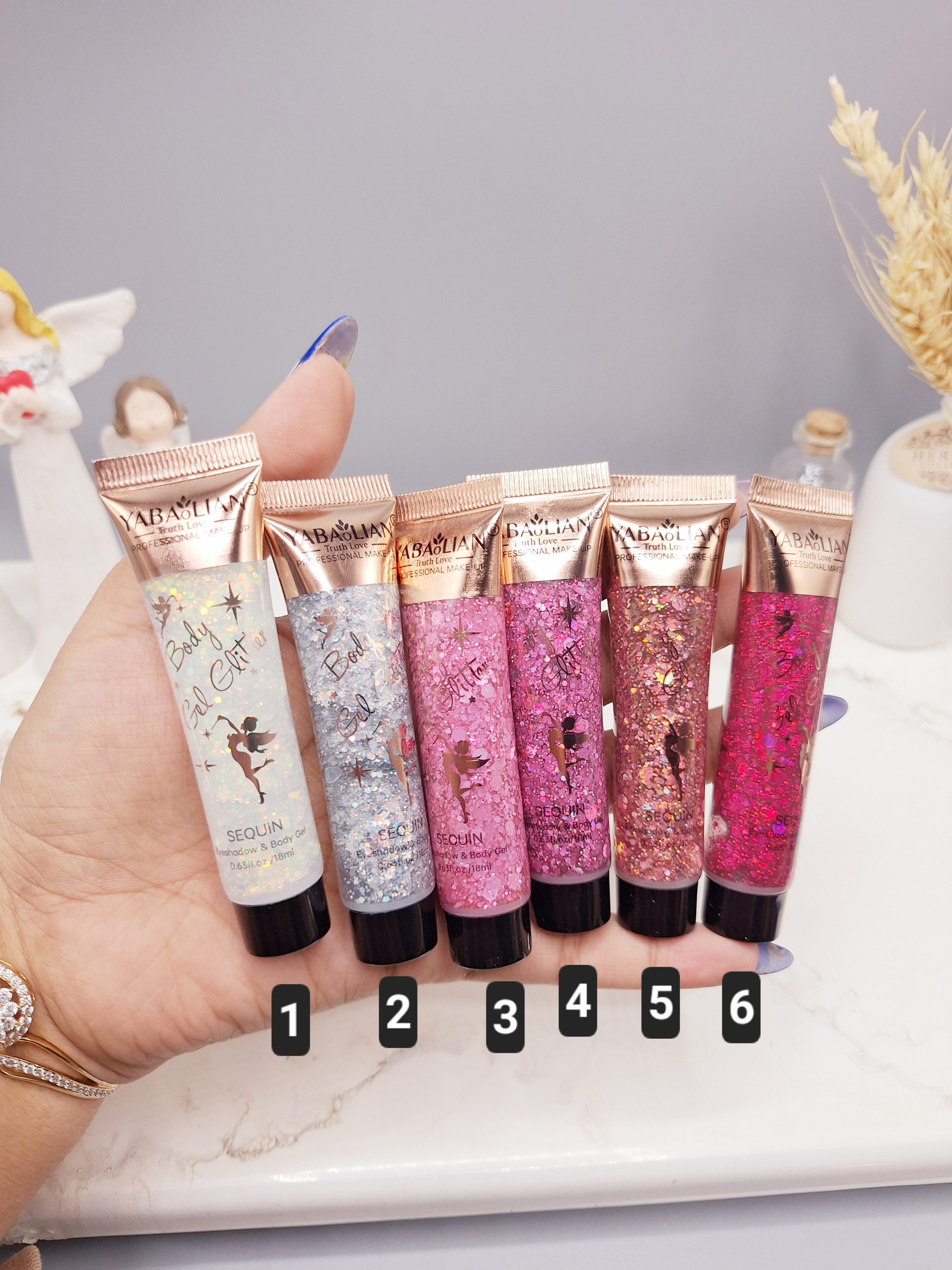 گلیتر تیوپی مناسب صورت و بدن و موی سر فوق العاده شیک YARALIAN کد 107