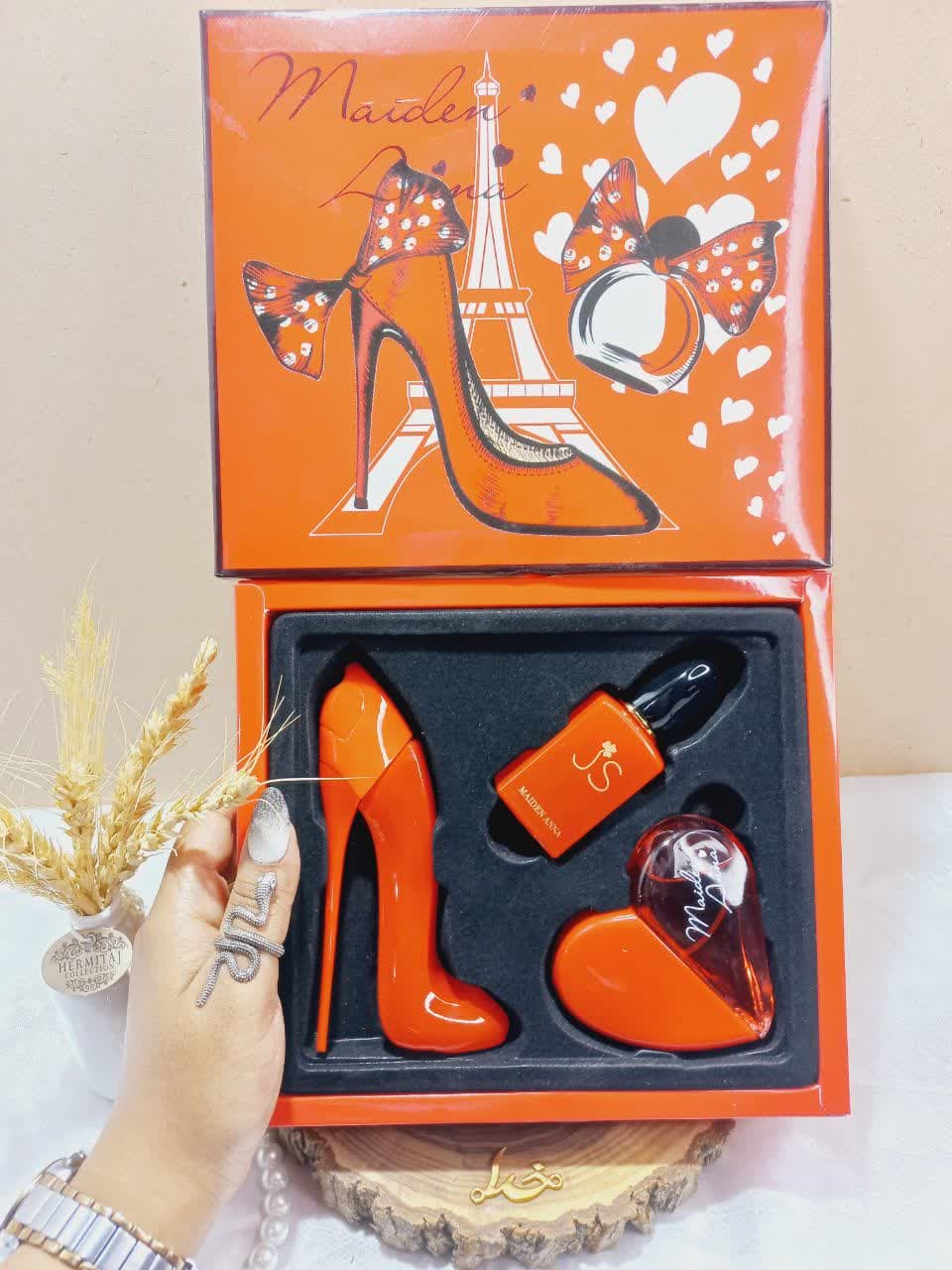 پک عطر هدیه سه تایی جعبه عشق