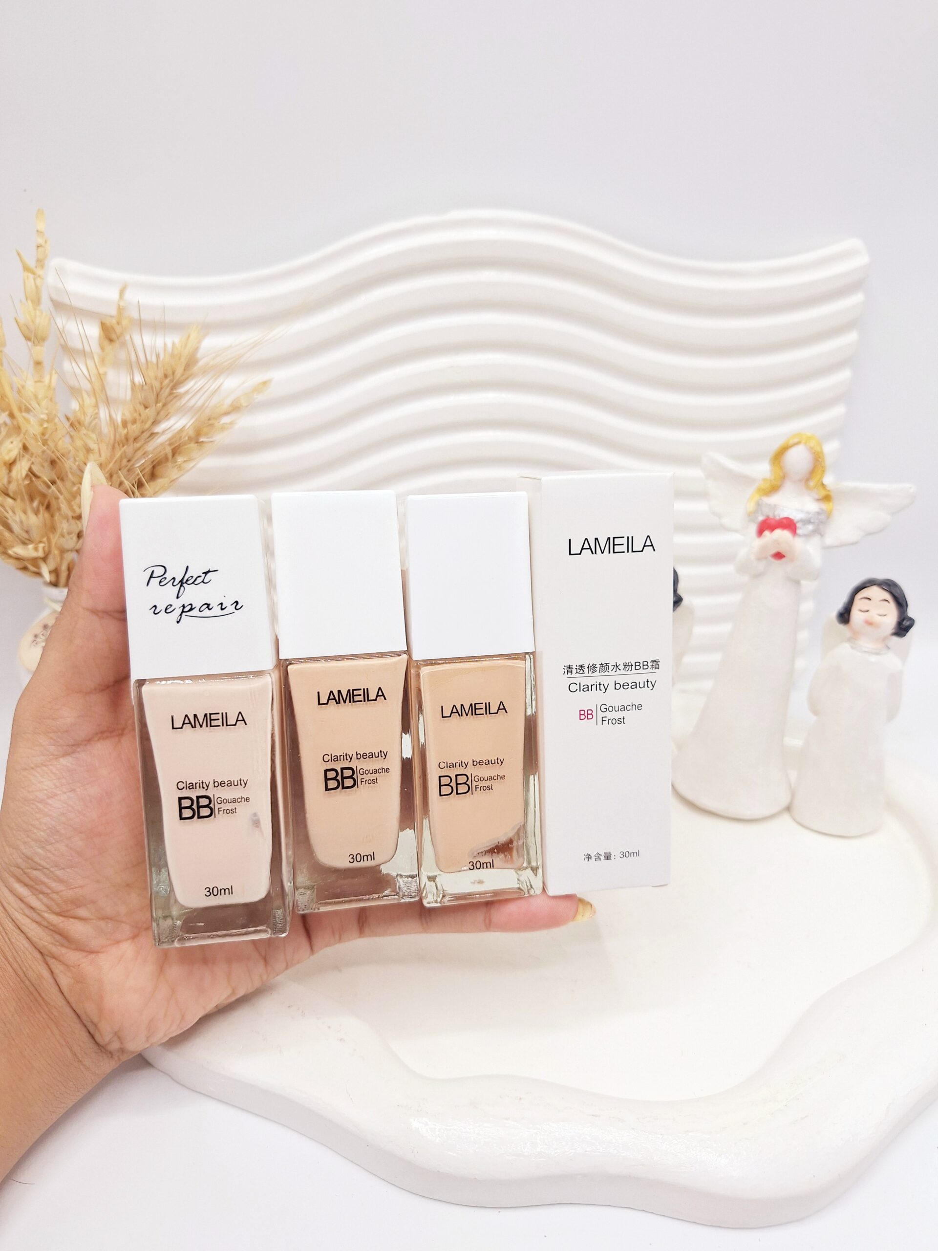 بی بی کرم پودر برند LAMElLA حجم 30 میل کد 5259