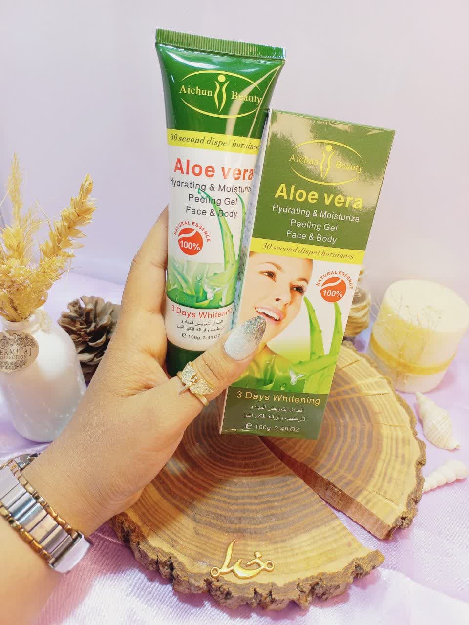 ژل پرطرفدار لایه بردار آلوئه ورا Aloe vera برند آیچون بیوتی Aichun Beauty کد AC31062