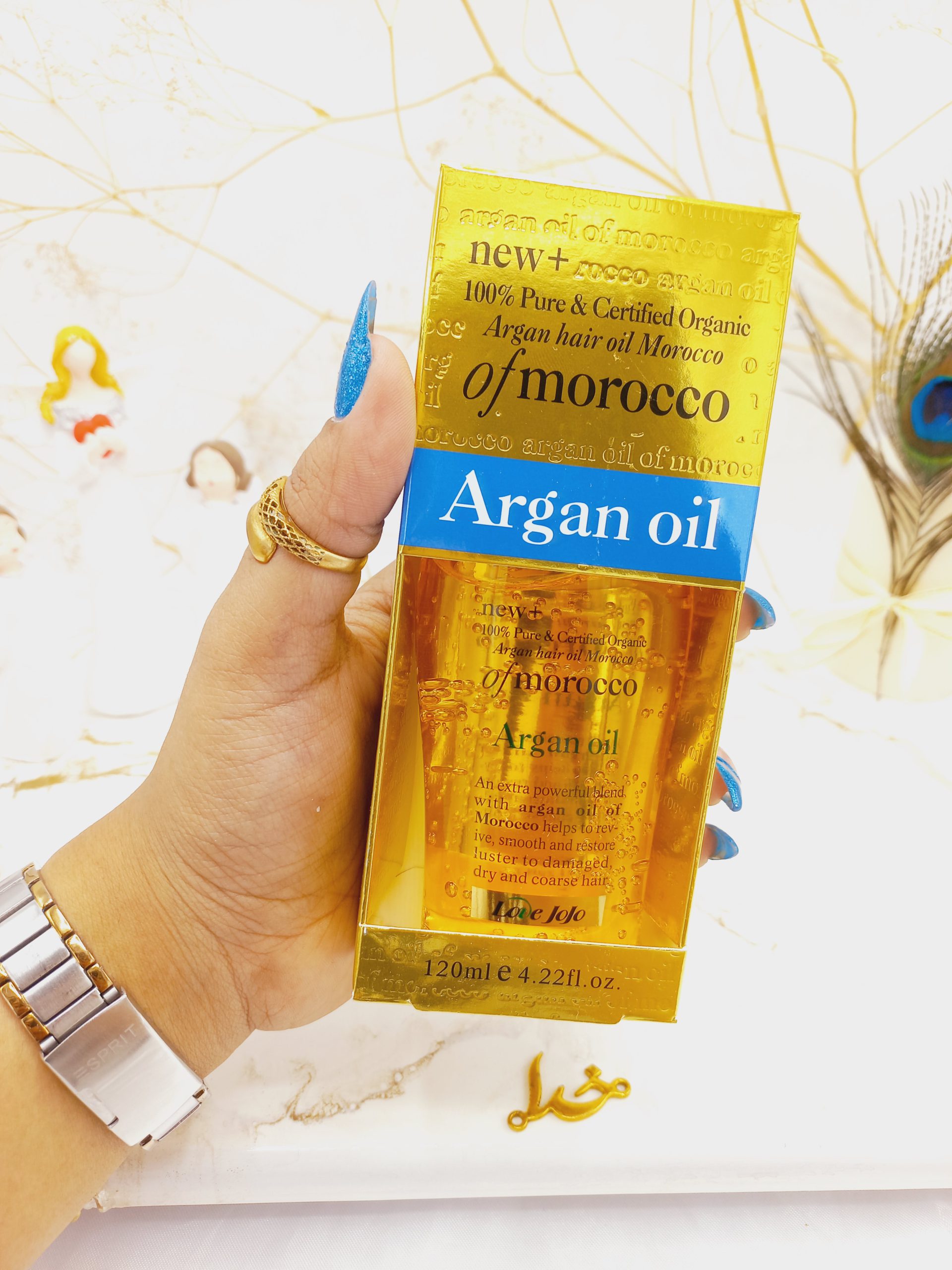 روغن موی آرگان 100% خالص و ارگانیک ساخت مراکش Argan Oil کد 0176