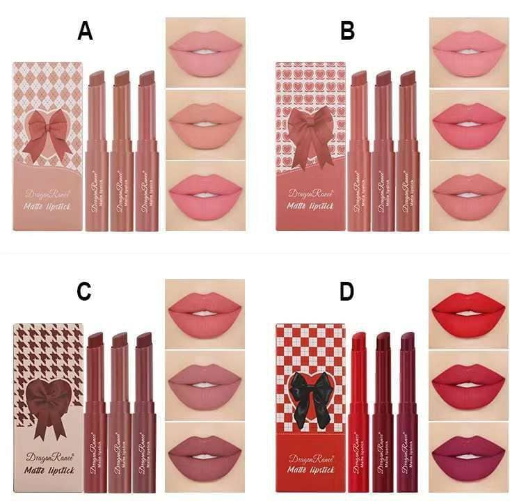 پک رژ لب جامد پیچی سه عددی دراگون رانی کد 5332