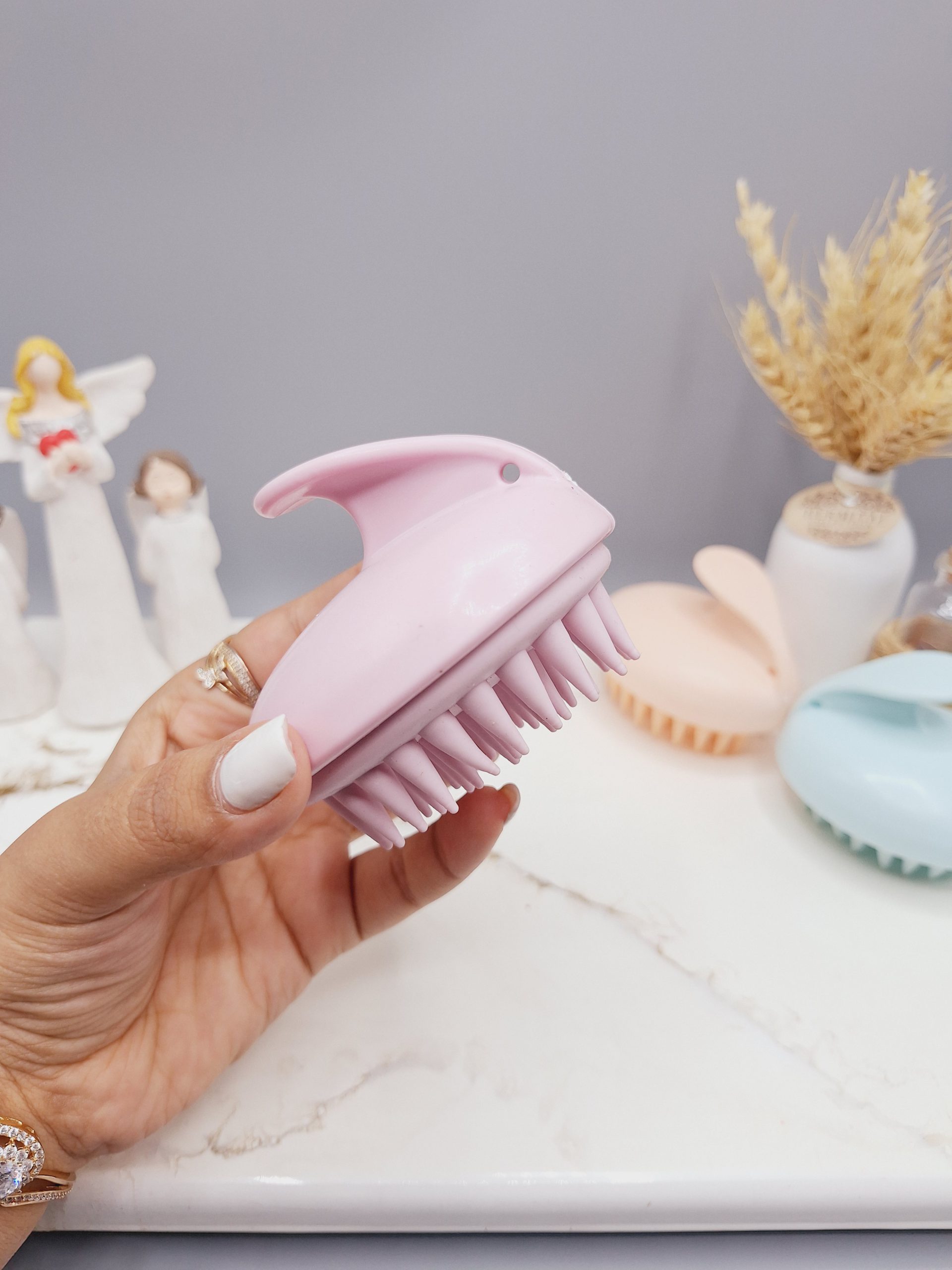 سرشور و ماساژور سر سیلیکونی مدل انگشتی