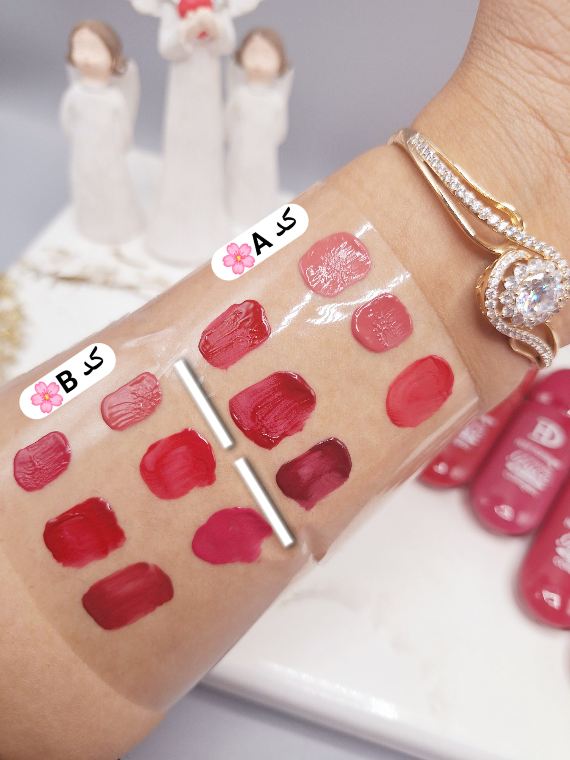 پک 6 تایی رژ مایع خوش رنگ برند Hold morning کد NO:HL5561